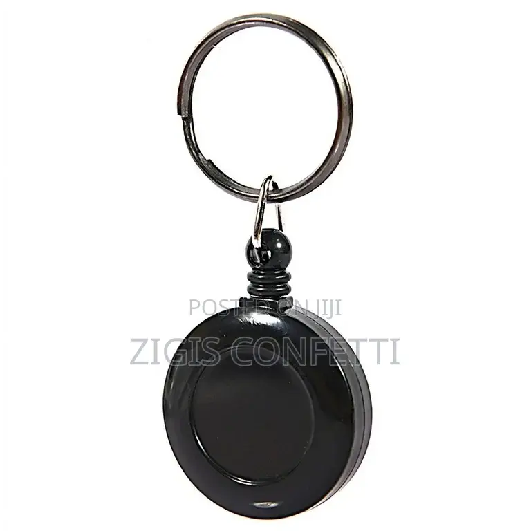 Black Id Badge Reels With Key Ring