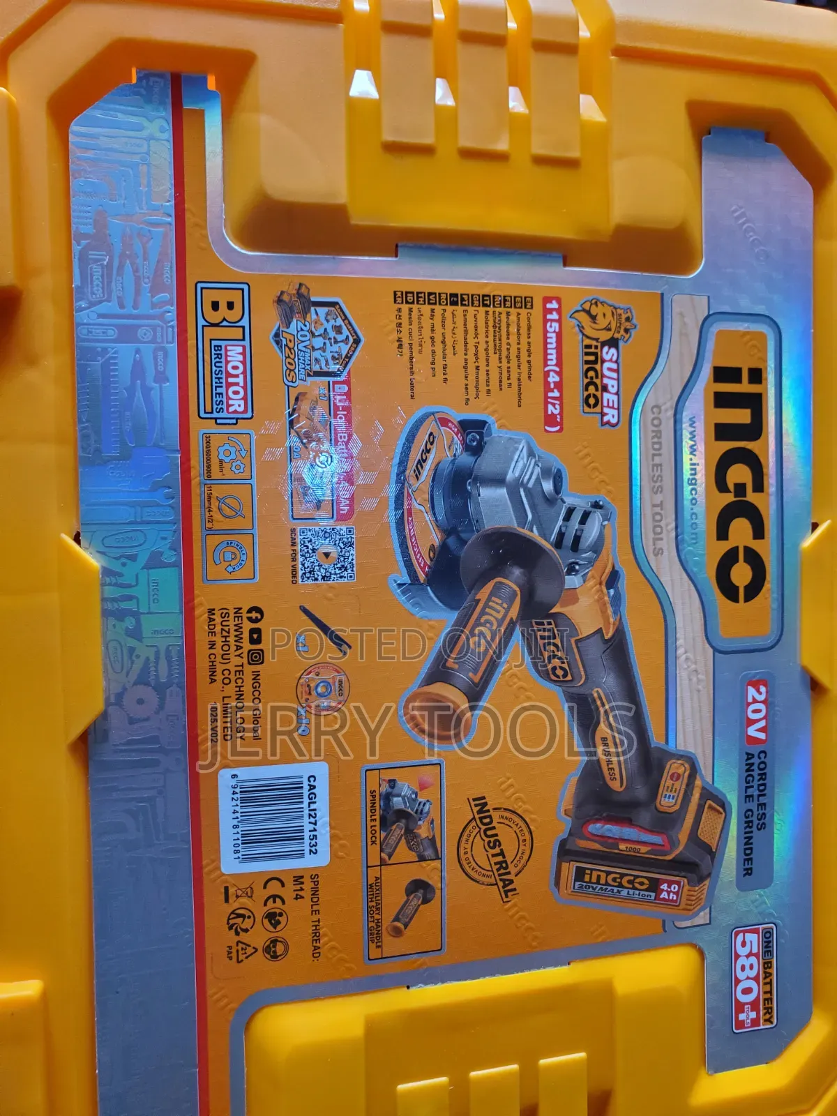 20v Ingco Cordless Angle Grinder