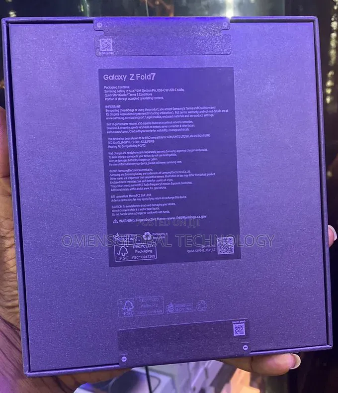 New Samsung Galaxy Z Fold7 256 GB Blue