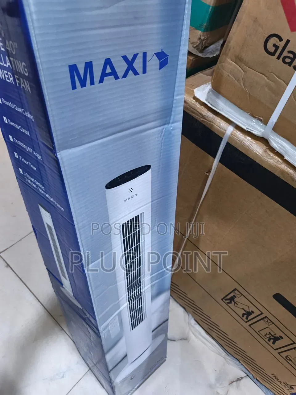 Maxi 40” Quiet Tower Fan With Strong Wind Performance