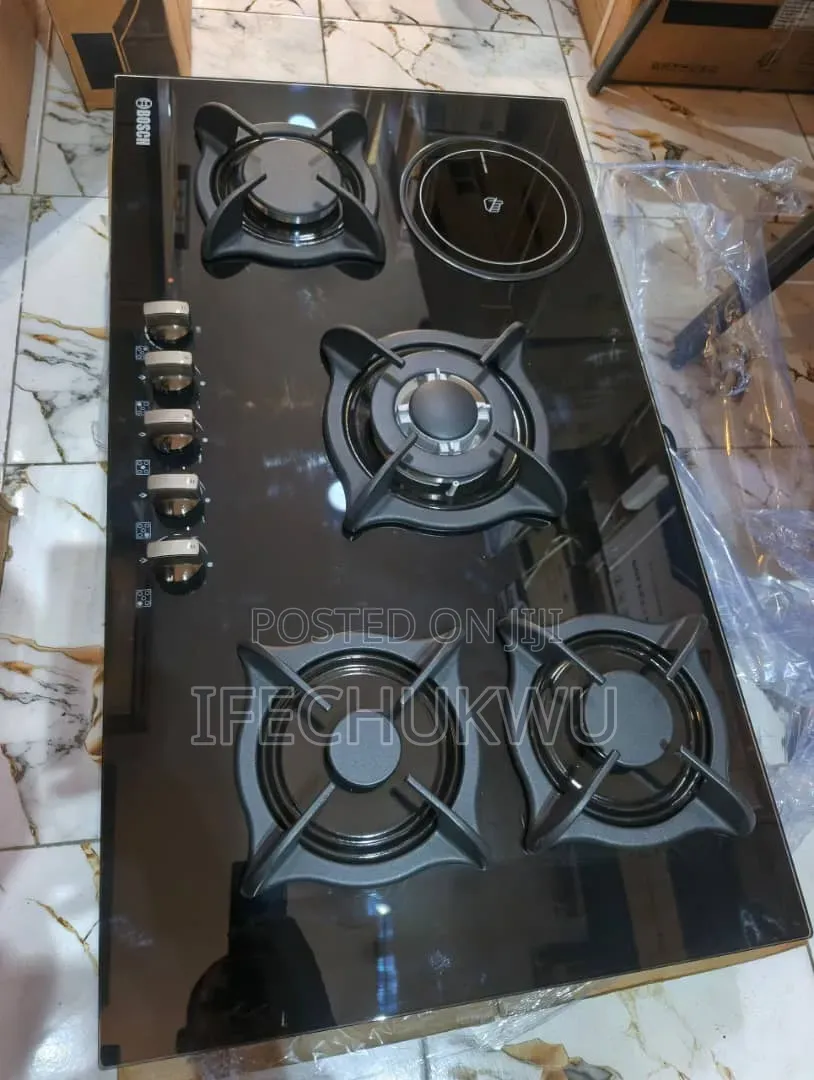 Original Bosch 90cm Built-in 8mm Glass Top 4+1 Gas Electric Cooker