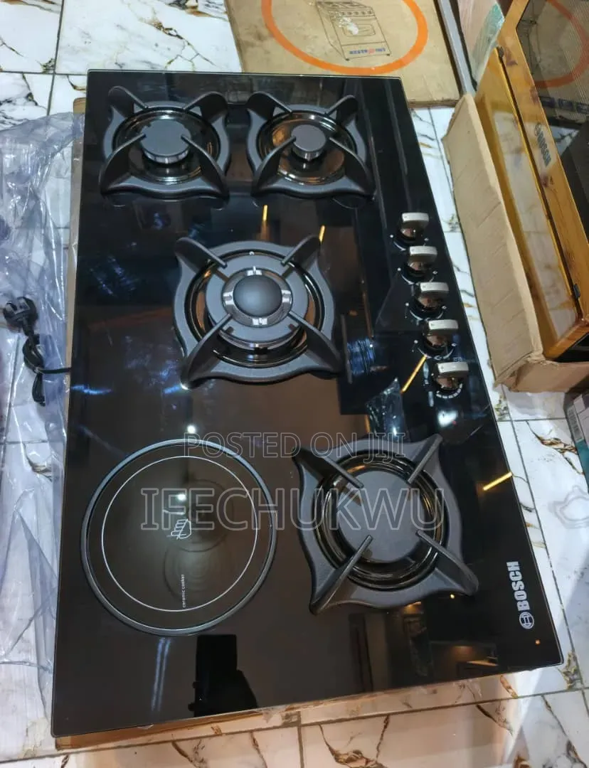 Original Bosch 90cm Built-in 8mm Glass Top 4+1 Gas Electric Cooker