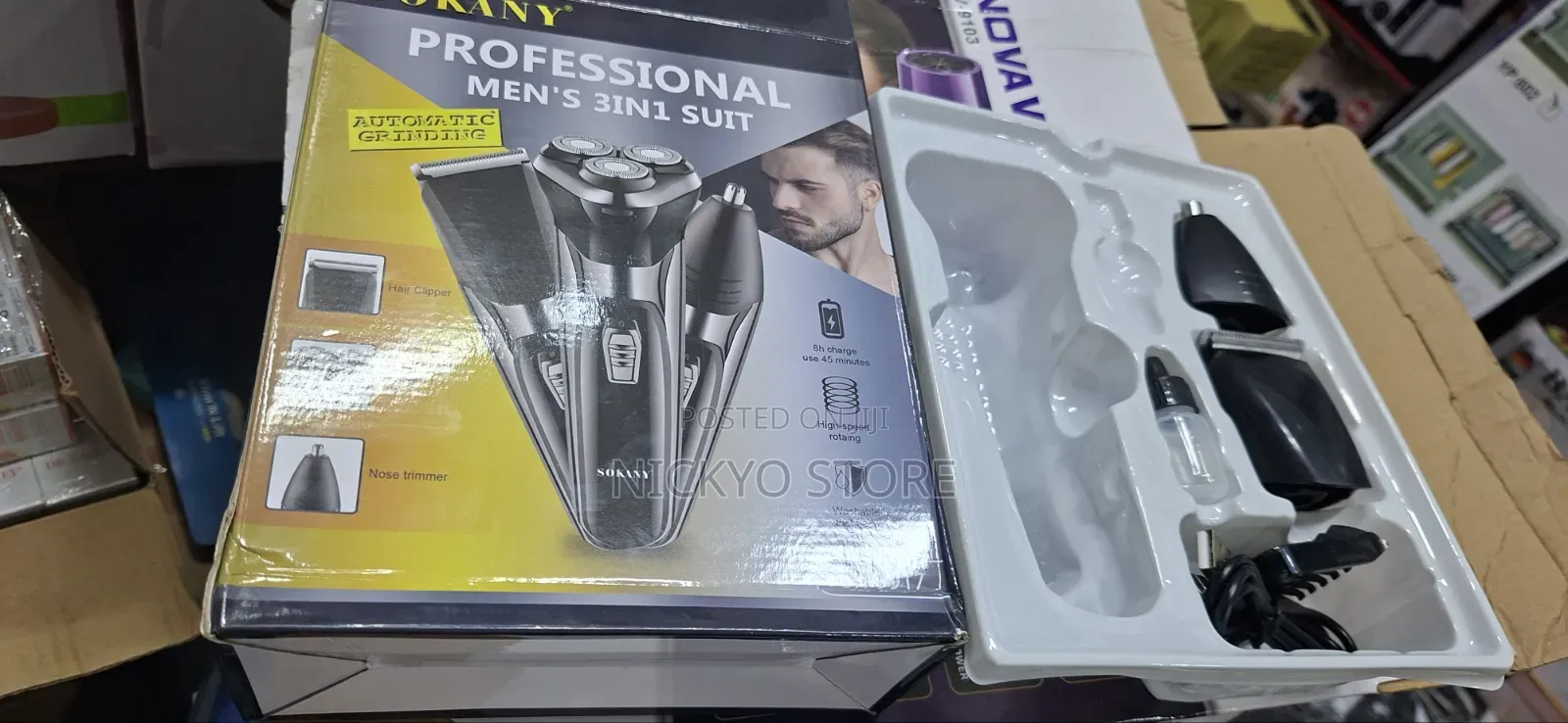 Sokany Sk-9917 Professional Men’S 3-in-1 Grooming Kit
