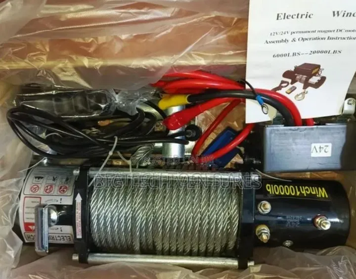 10,000-pound Capacity 24v Electric Winch Likely Designed