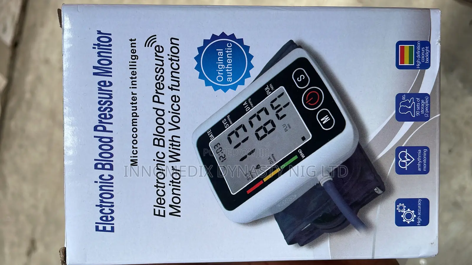 Electronic Blood Pressure Monitor With Voice Function