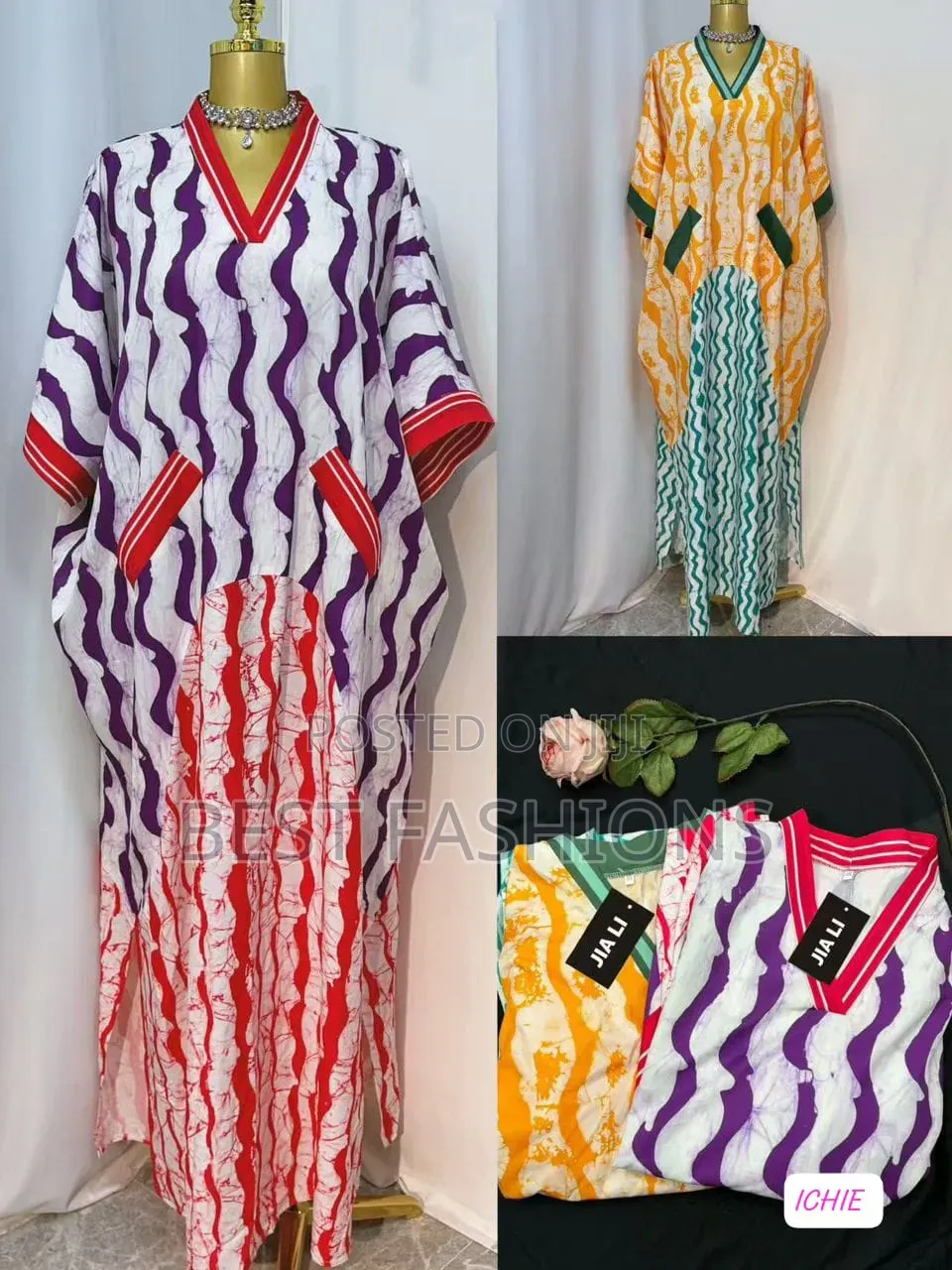 Multiple Colours Bubu Gown