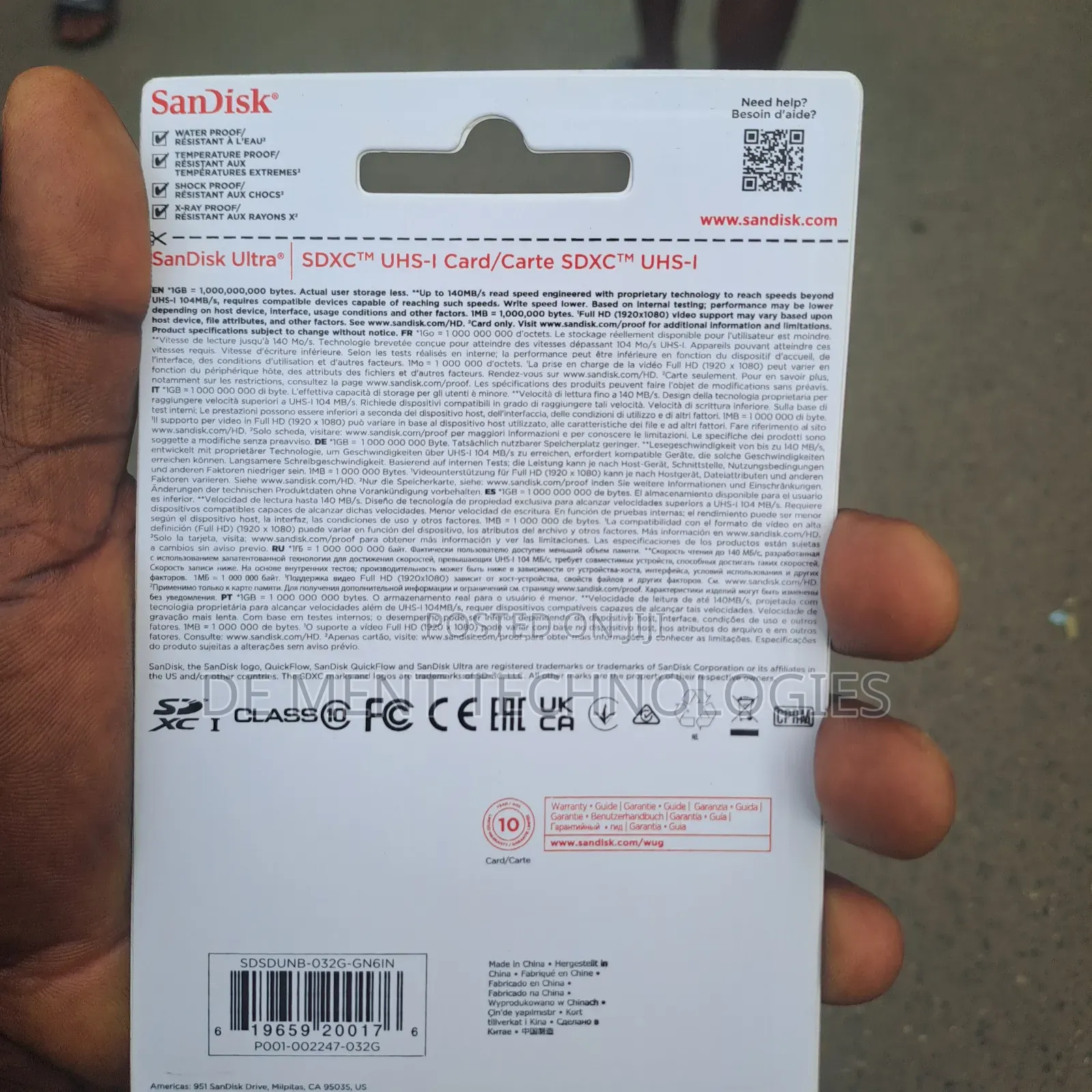 Sandisk 32gb Sd Card for Camera