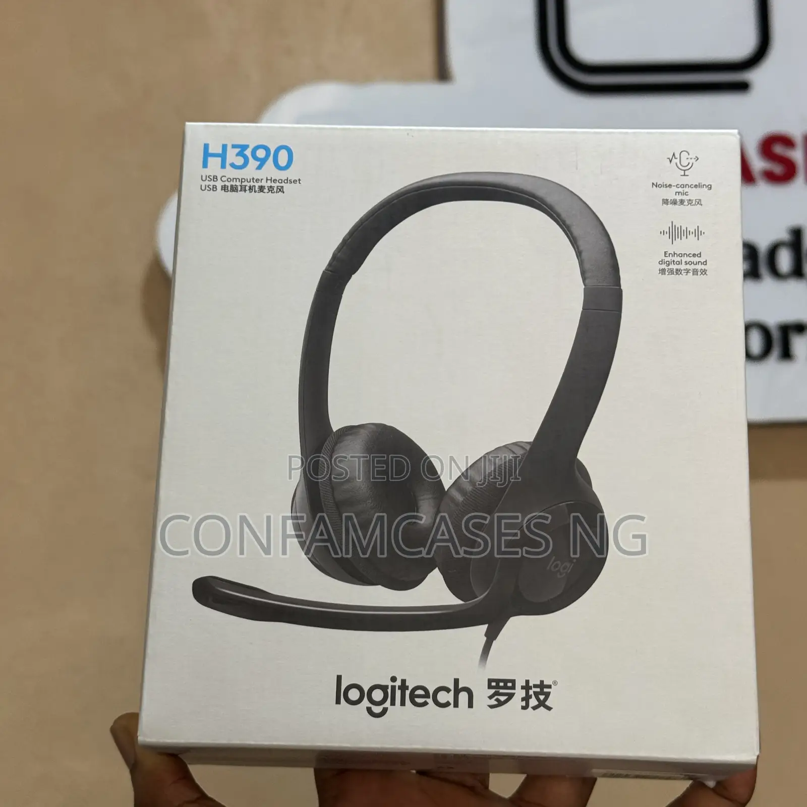 Logitech H390 Usb Headset Headphone With Noise Cancellation