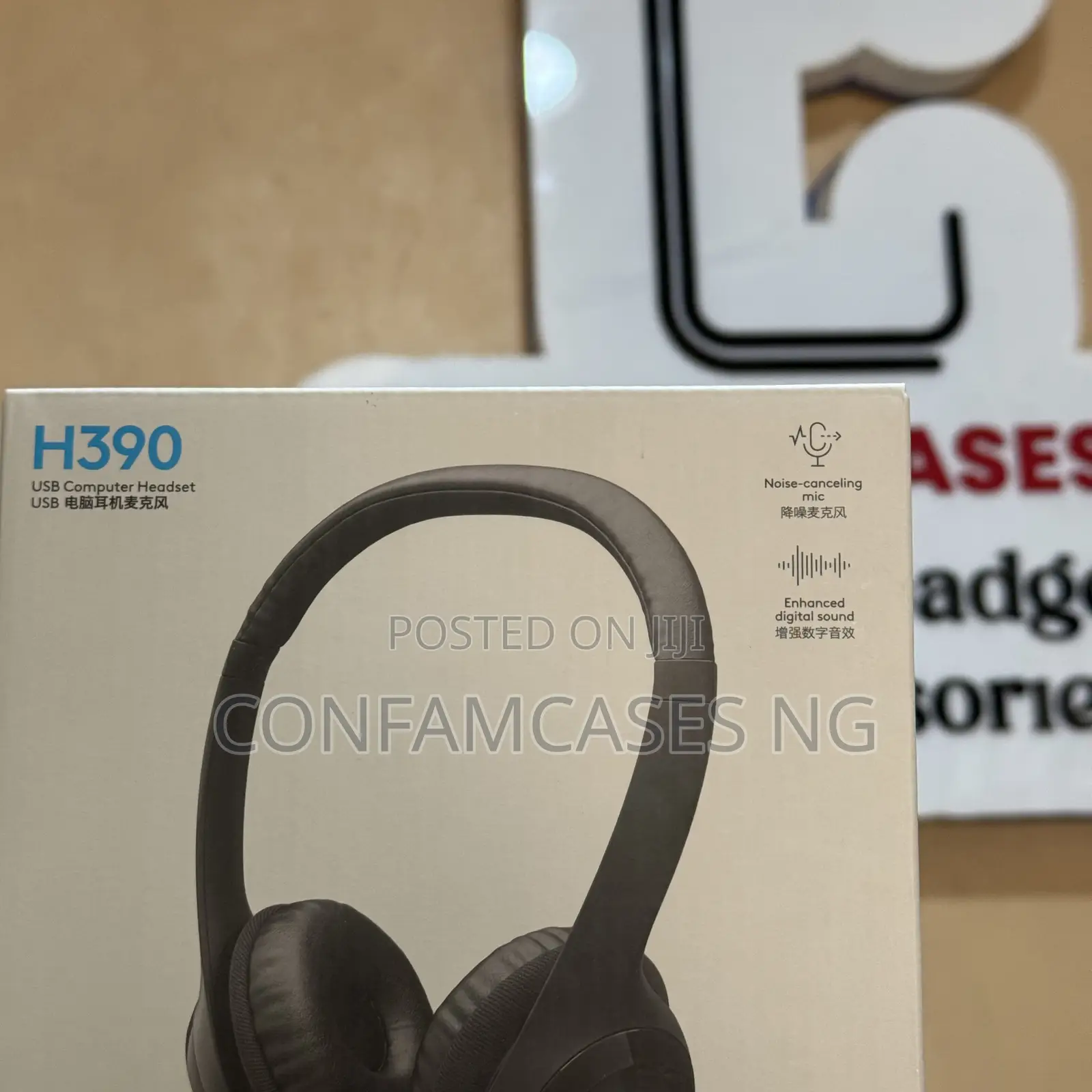 Logitech H390 Usb Headset Headphone With Noise Cancellation
