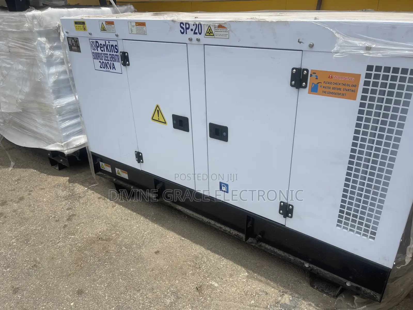A Brand New Diesel Perkins Soundproof 20kva Generator/Copper Coil