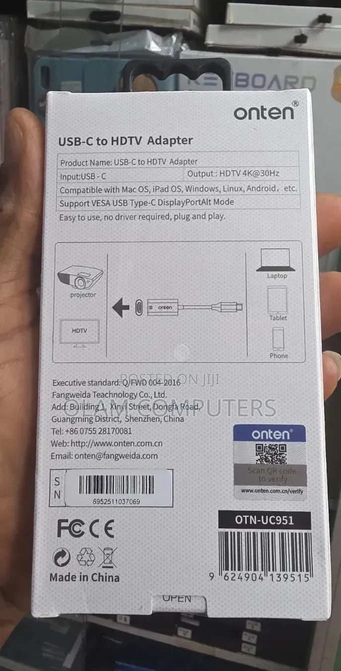 Onten Ultra Usb-C to HDTV Adapter