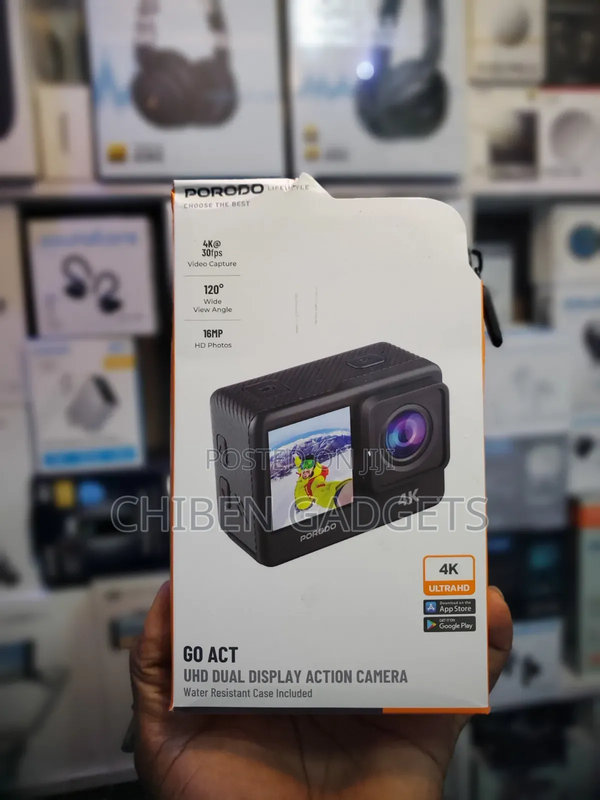 Porodo Go Act Uhd Display Action Camera