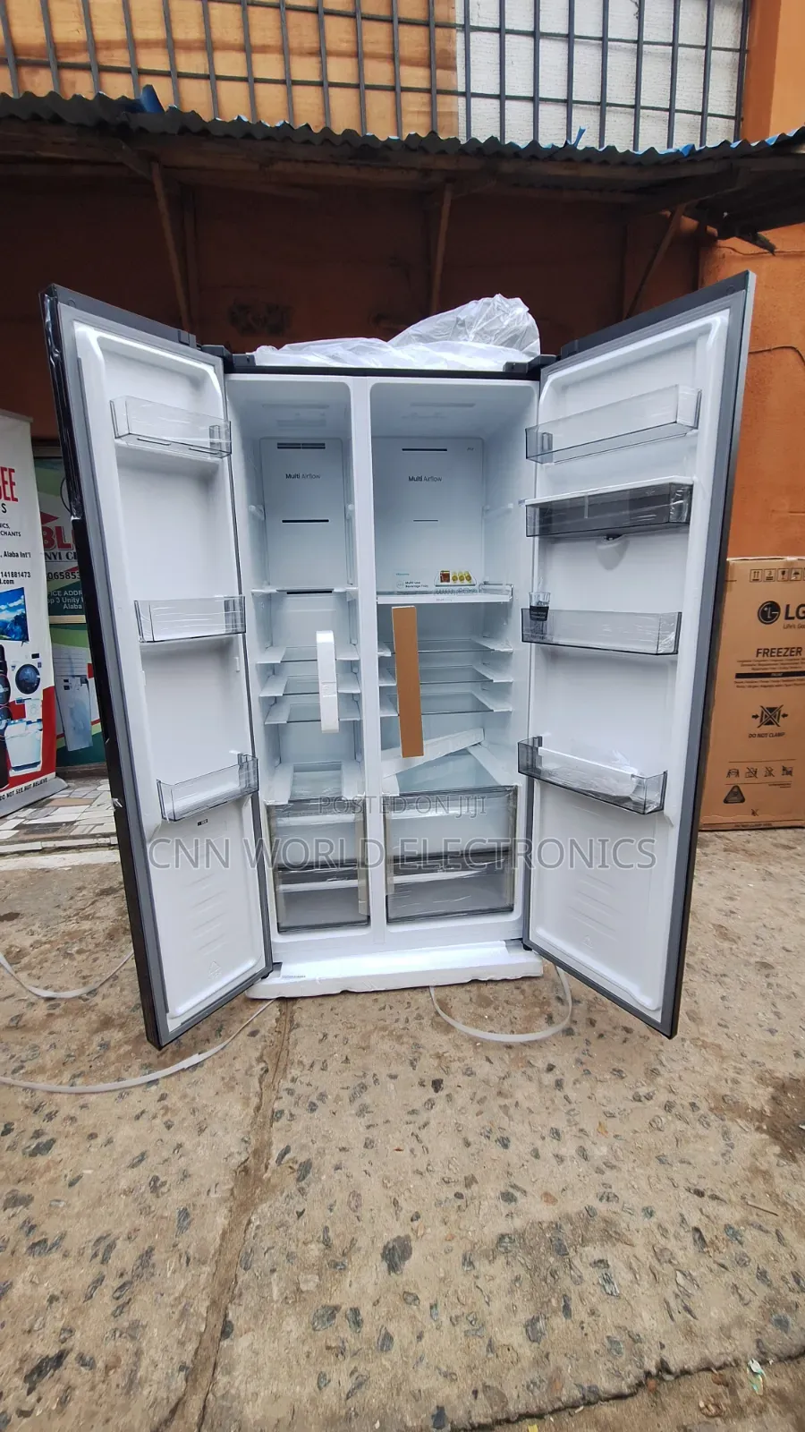 New Hisense 529l Inverter Side by Sidefridge Dispenser Black Mirror