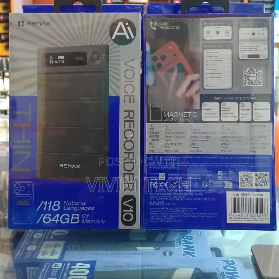 V10 Remax Voice Recorder