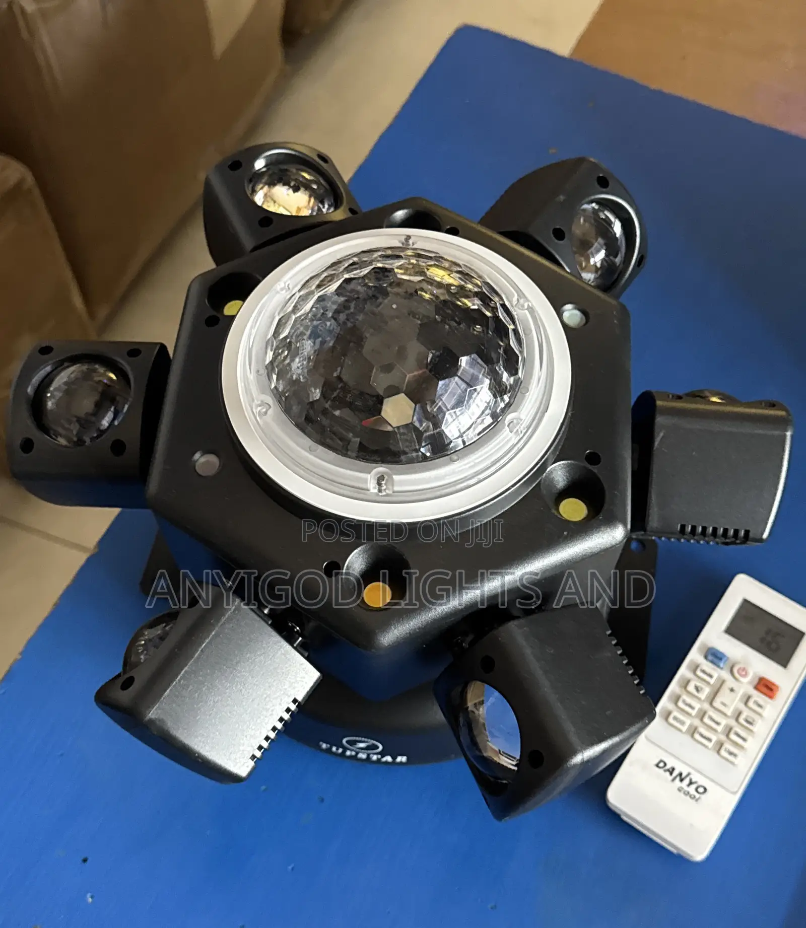 6 Swinging and Rotating Hand Stage Light With Laser for All Activities