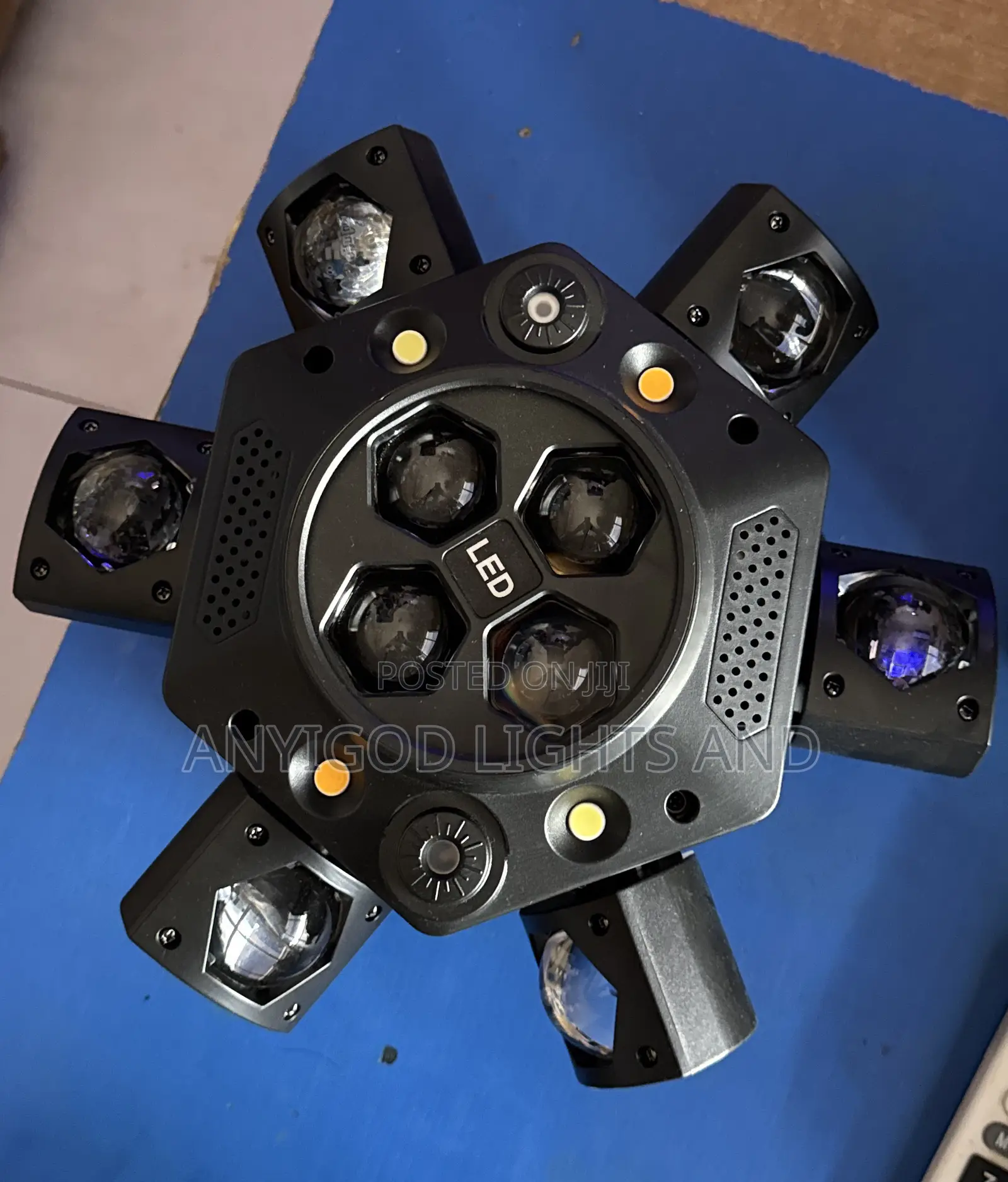 6 Moving Arm With Bee Eye Stage Light With Laser for All Activities