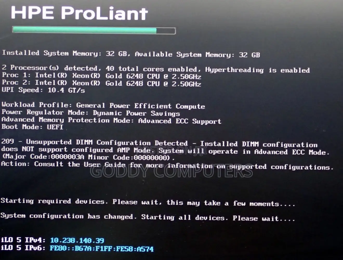 Server HP ProLiant DL360 Gen10 64GB Intel Xeon HDD 1T
