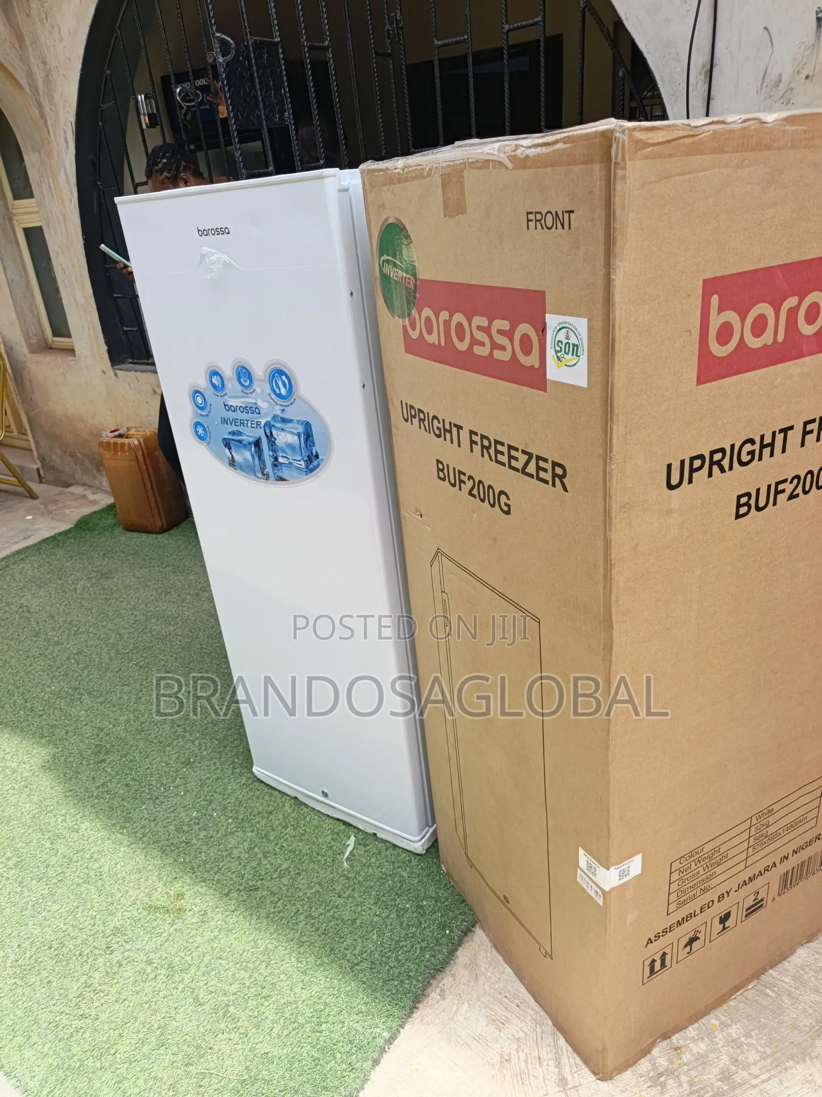 Barossa 200l Upright Freezer [Buf200g] Compact Upright Freezer Machine