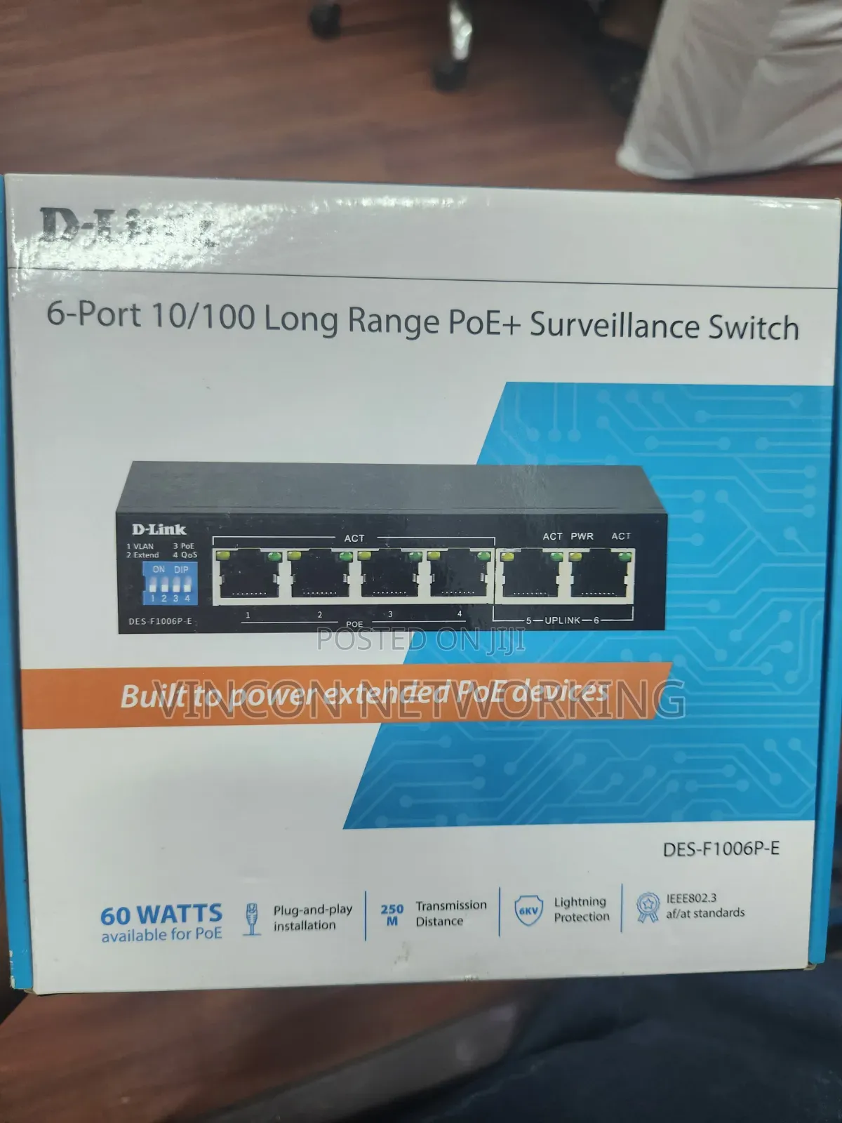 6-Port D-Link 10/100 Poe Switch