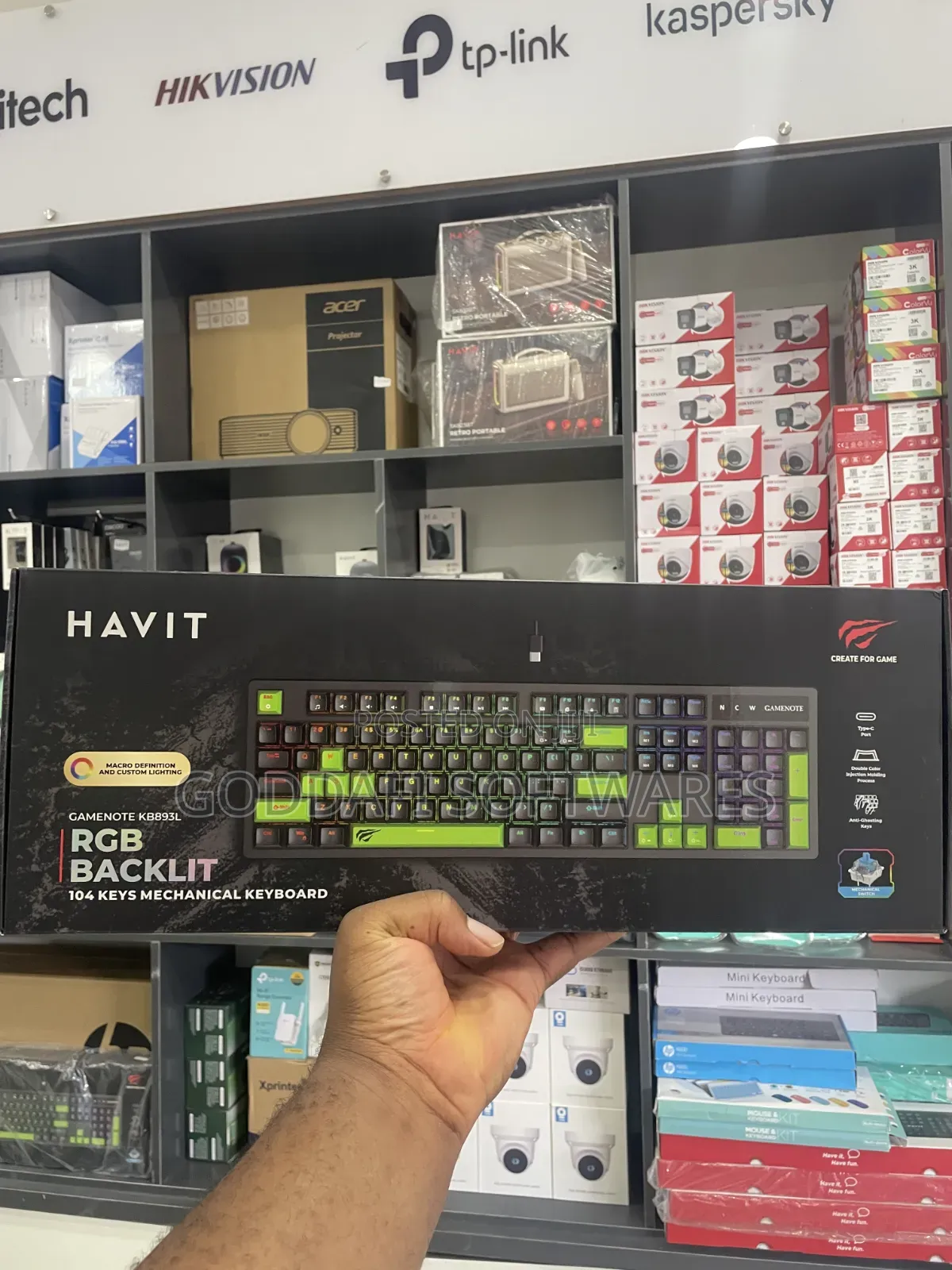 Havit Gamenote Kb893l RGB Mechanical Keyboard | Goddafi Stores