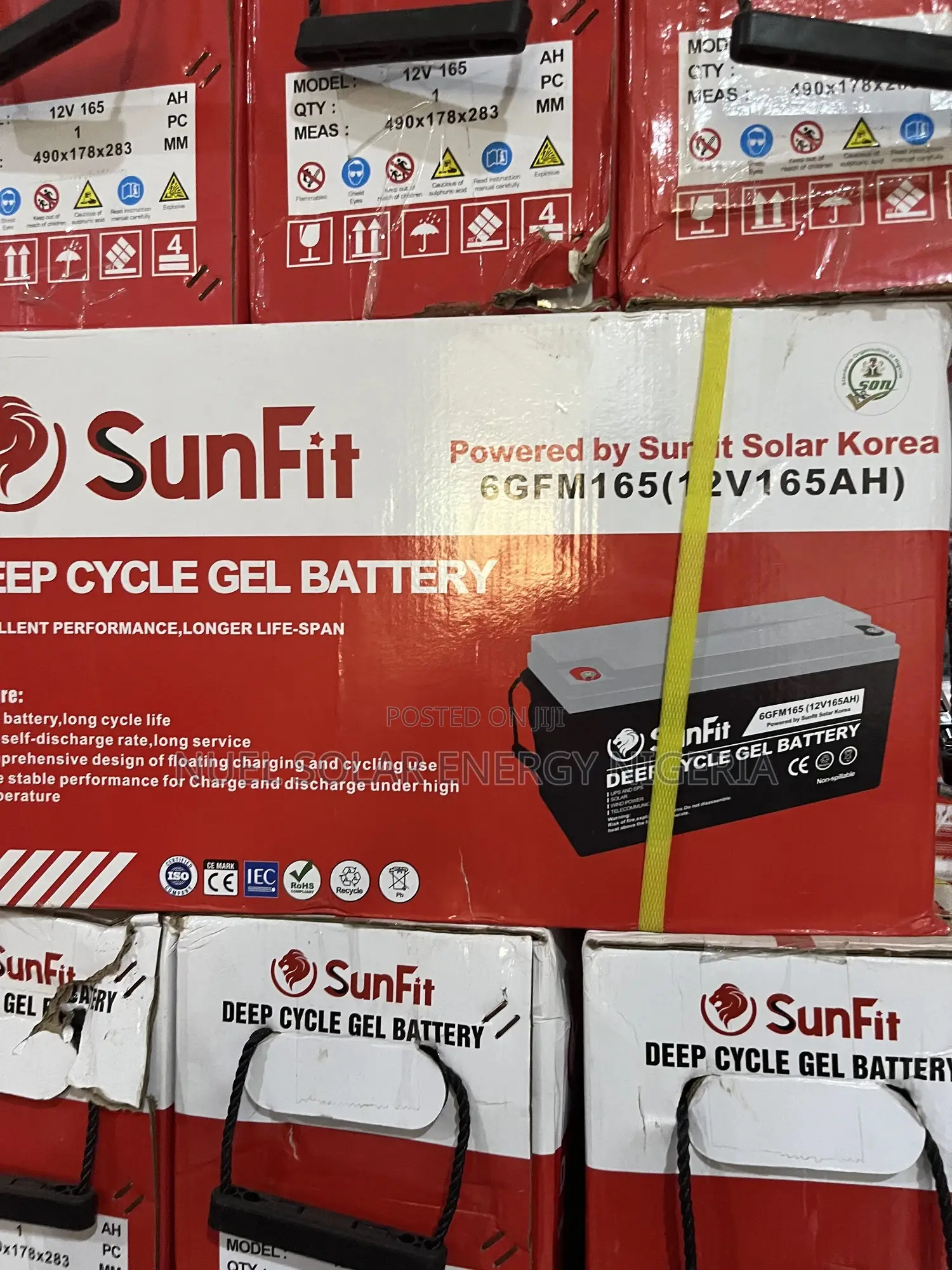 Sunfit 165ah 12v Deep Cycle Gel Battery