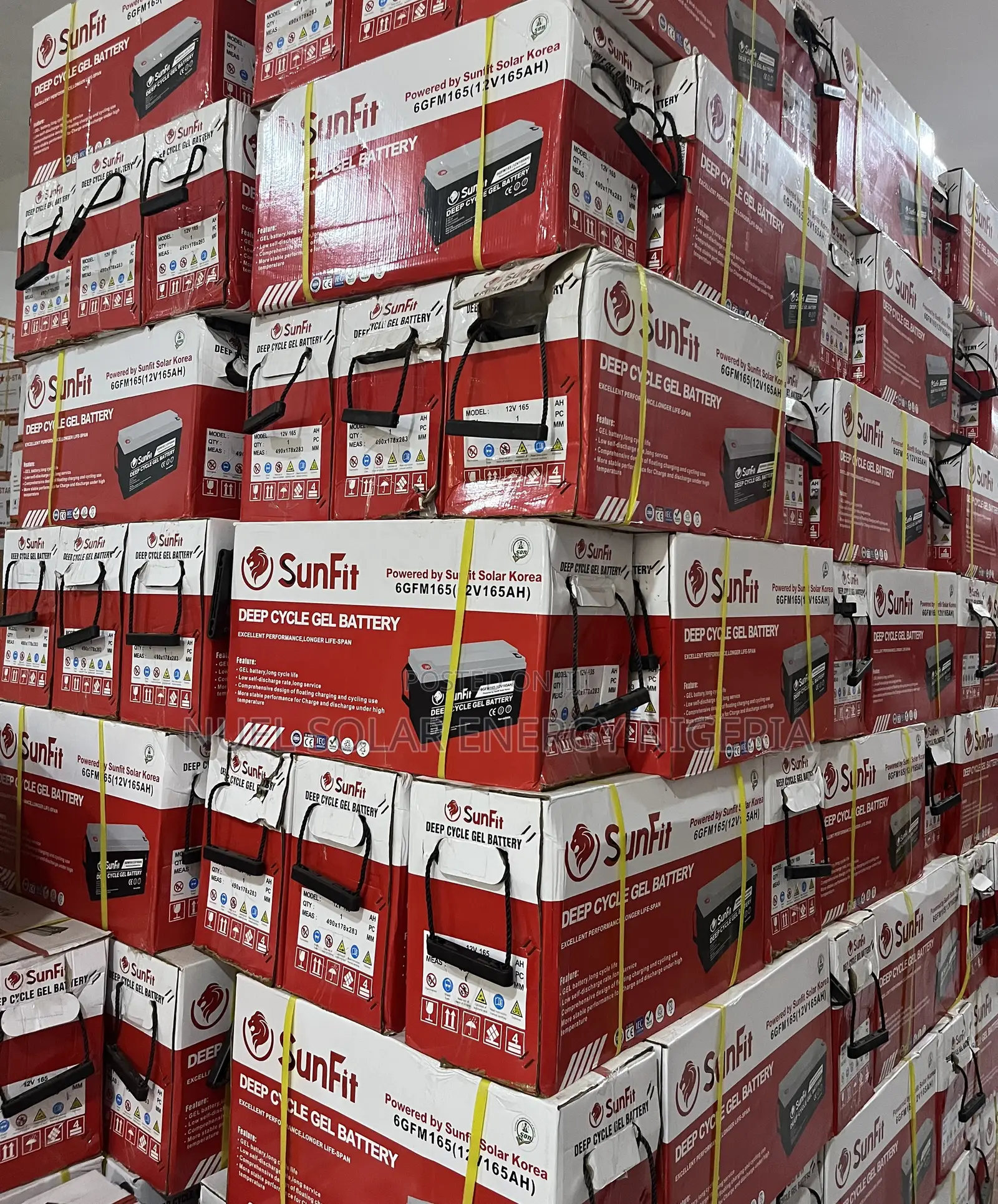 Sunfit 165ah 12v Deep Cycle Gel Battery