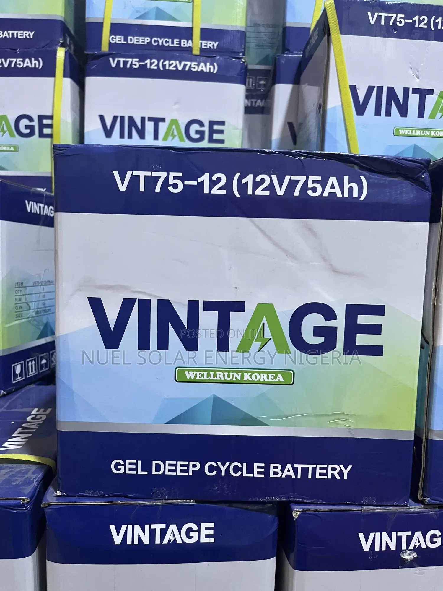 Vintage 75ah 12v Deep Cycle Gel Battery