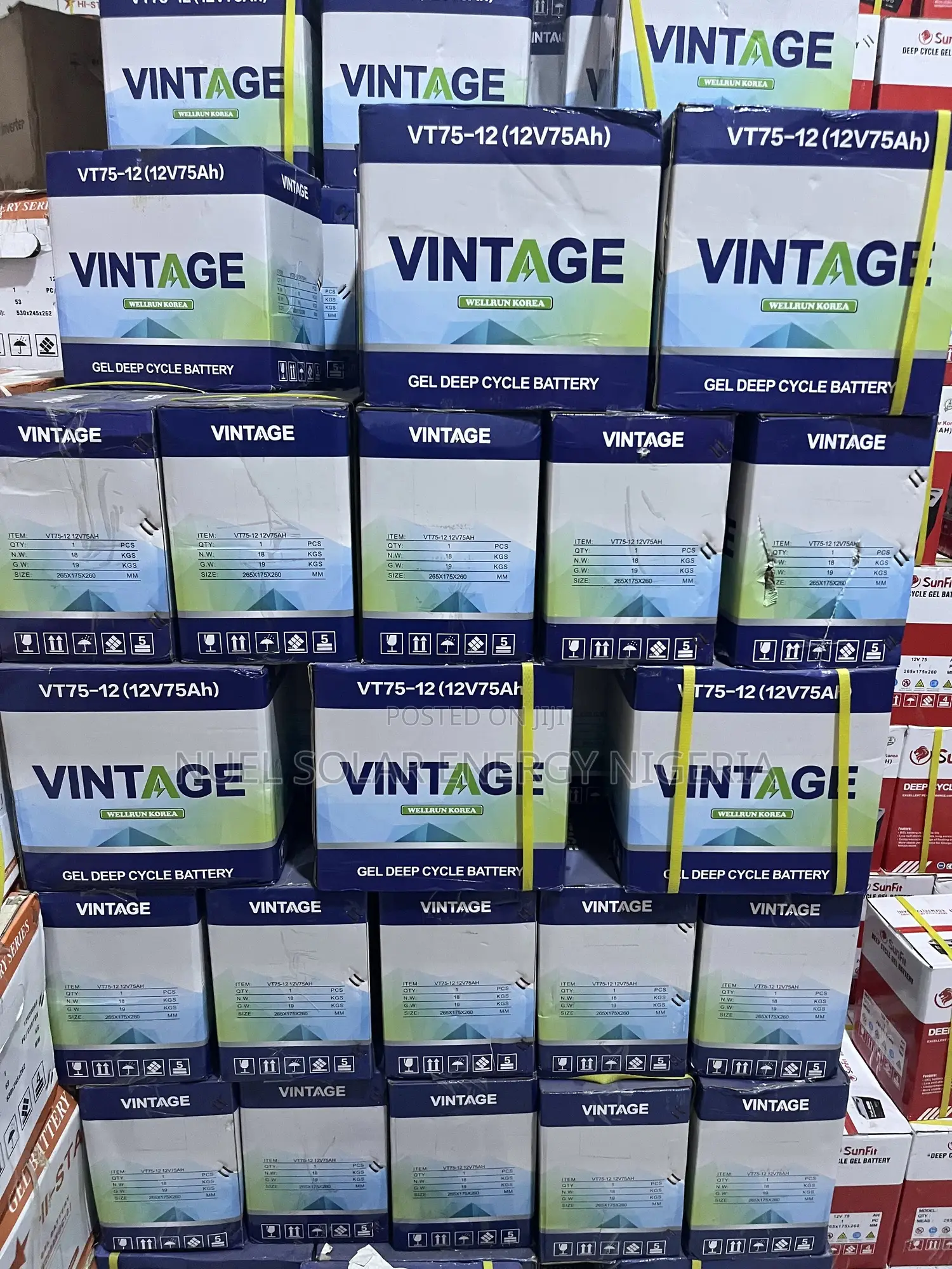 Vintage 75ah 12v Deep Cycle Gel Battery