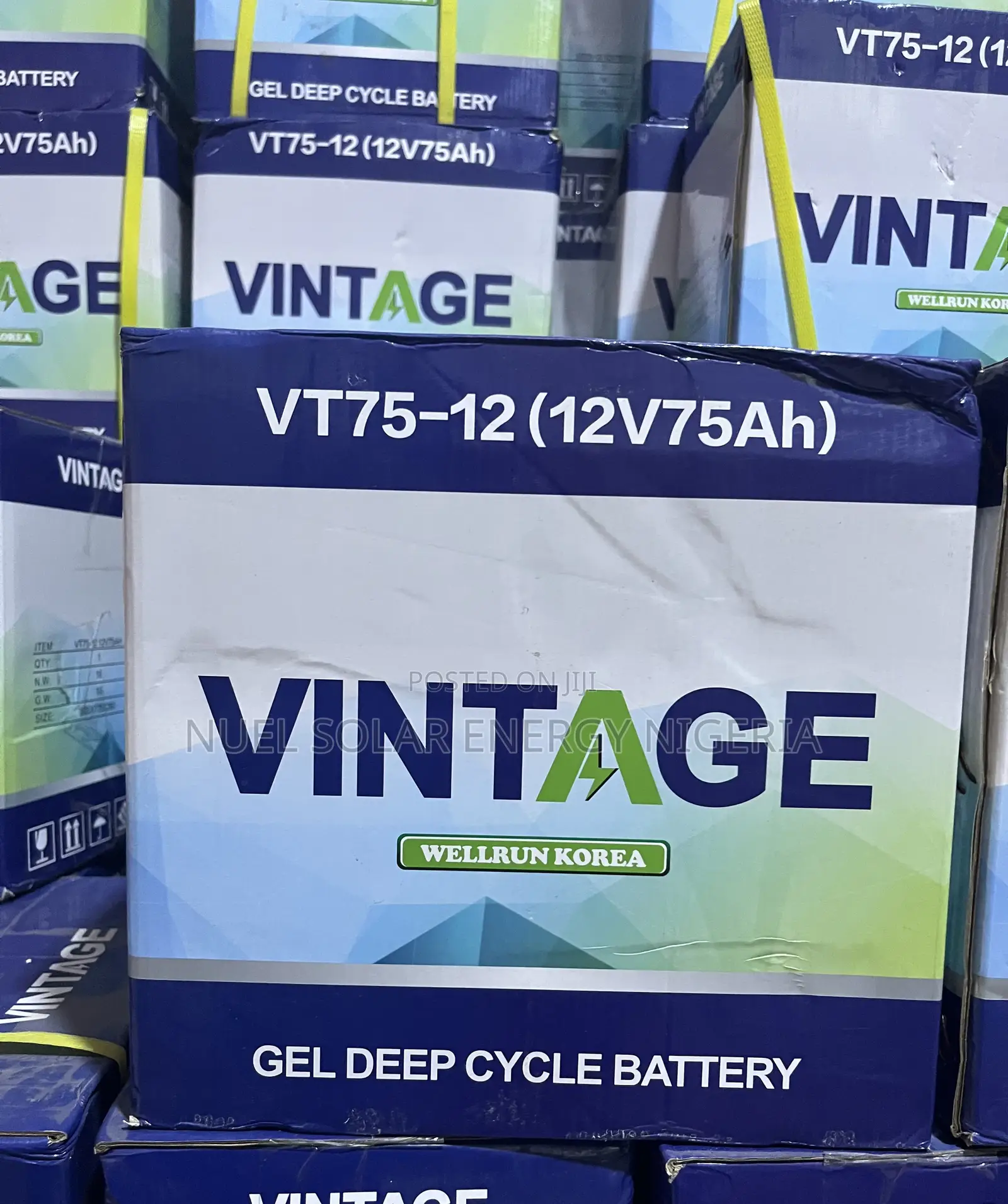 Vintage 75ah 12v Deep Cycle Gel Battery