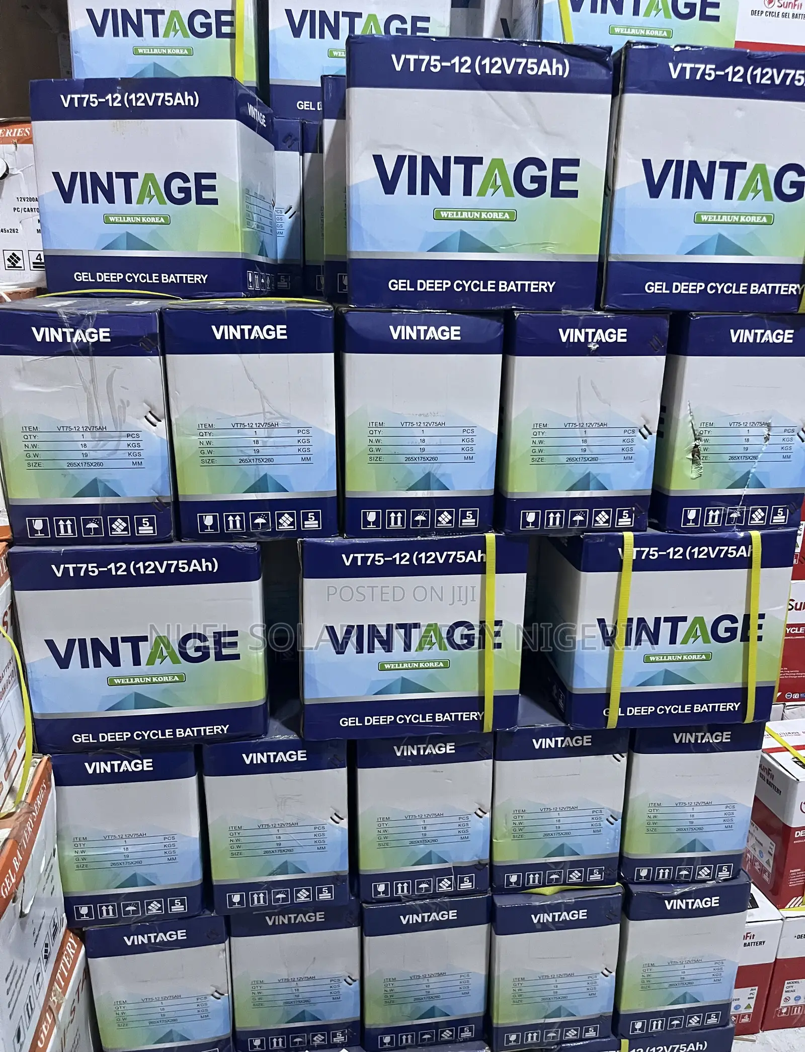 Vintage 75ah 12v Deep Cycle Gel Battery