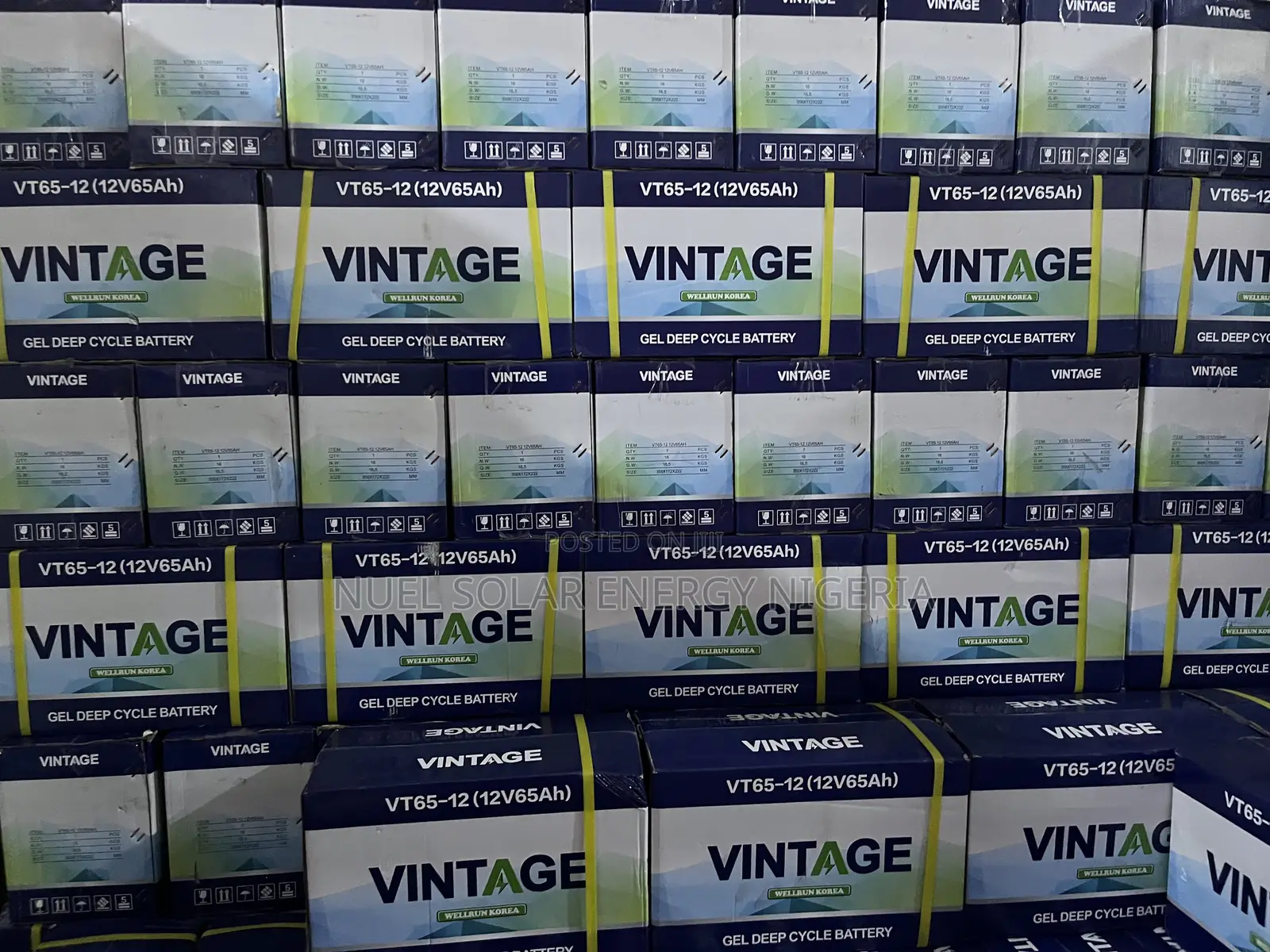 Vintage 65ah 12v Deep Cycle Gel Battery