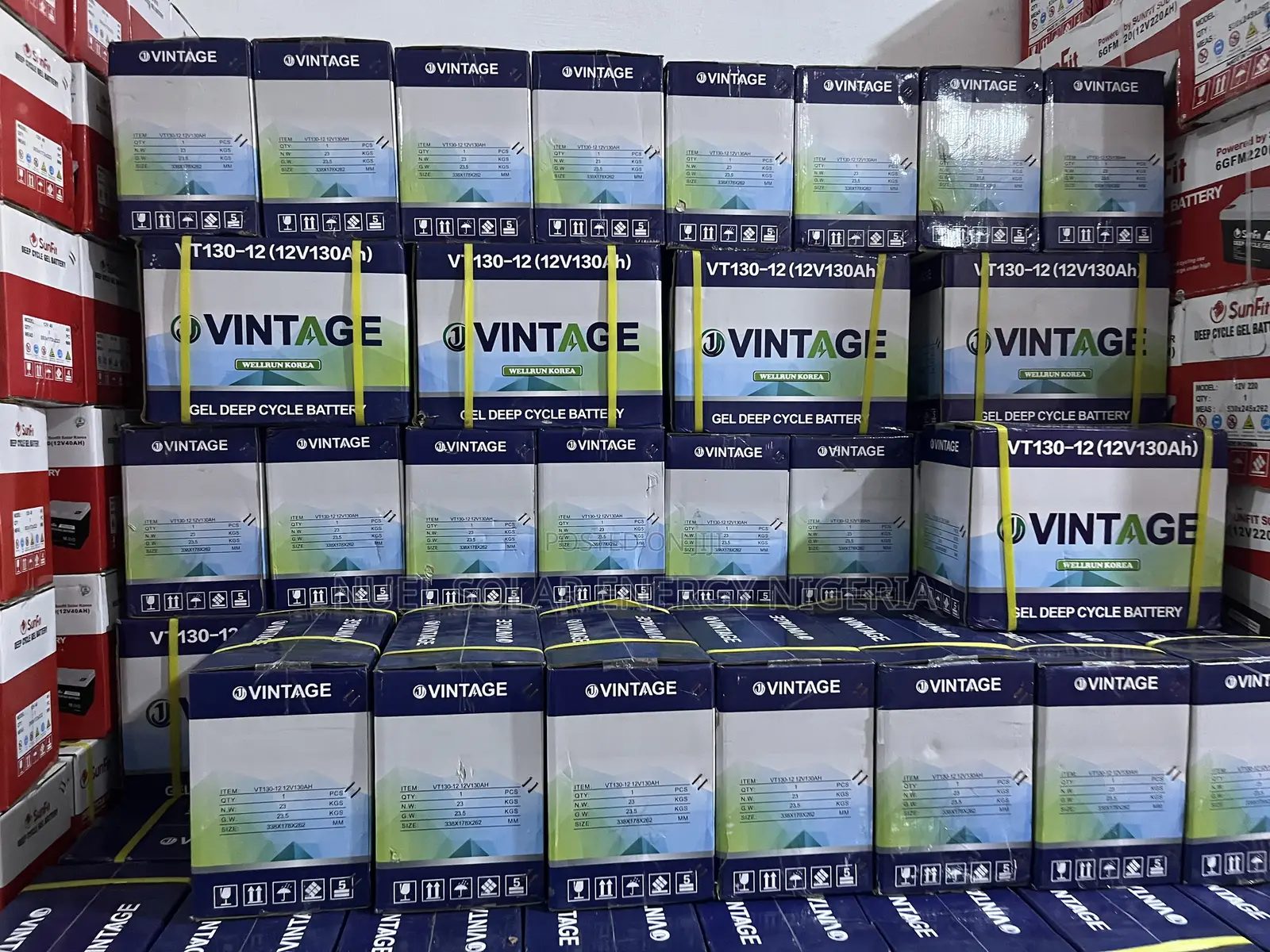 Vintage 130ah 12v Deep Cycle Gel Battery