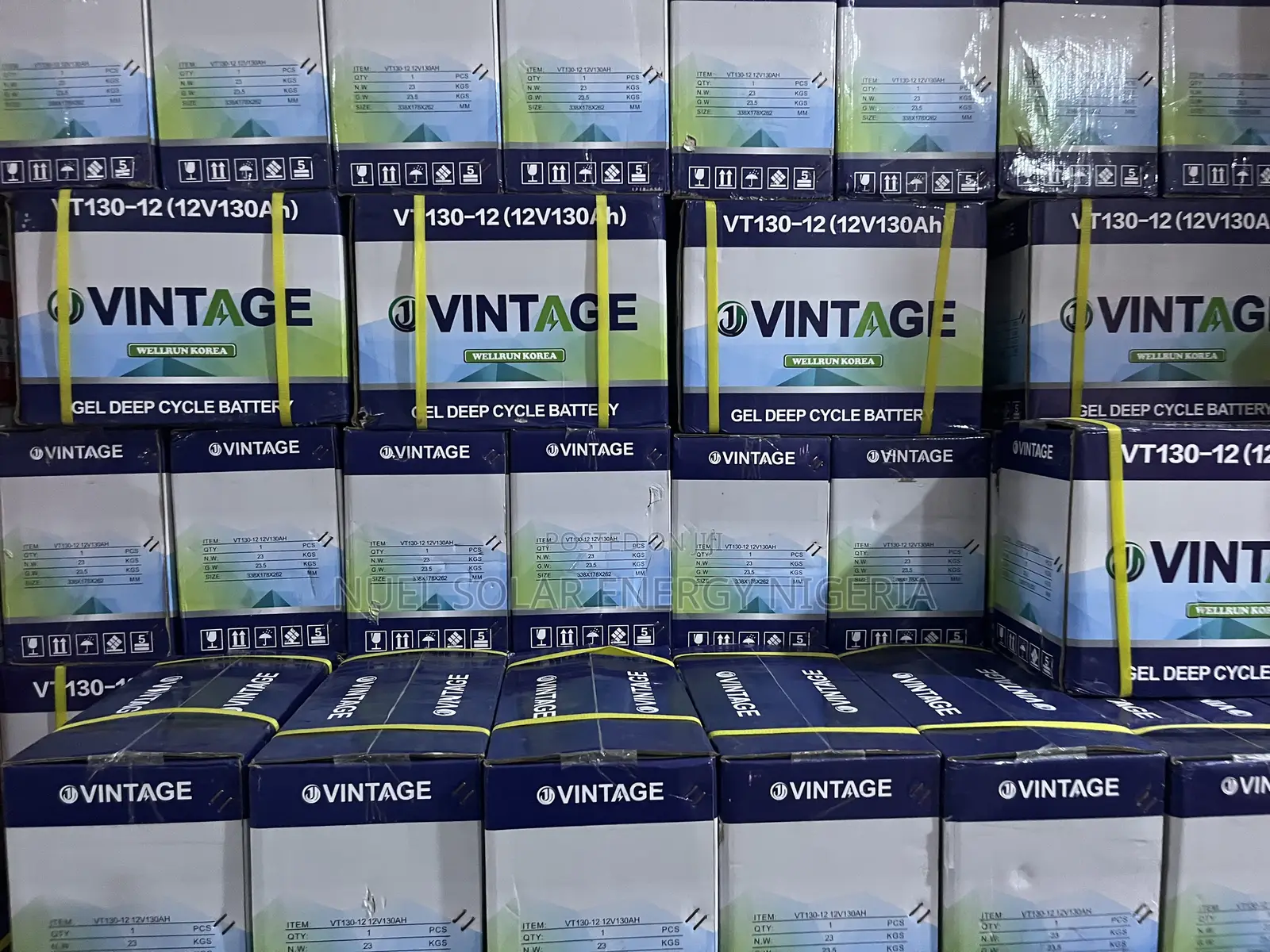 Vintage 130ah 12v Deep Cycle Gel Battery