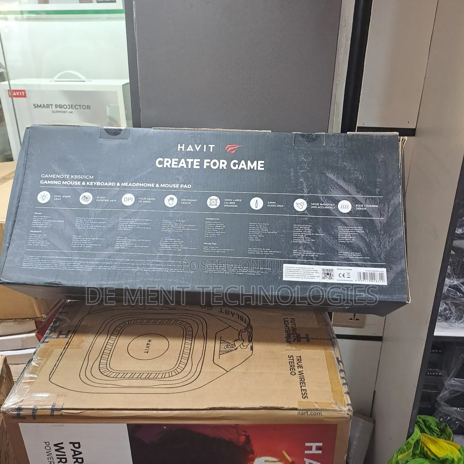 Havit Gamenote Kb501cm Gaming Combo Mouse,Keyboard, Headset and Pad
