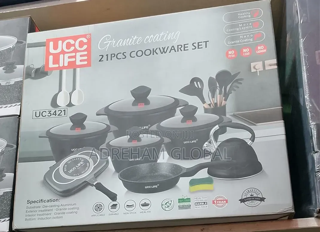 21pcs Ucclife Granite Coating Cookware Set