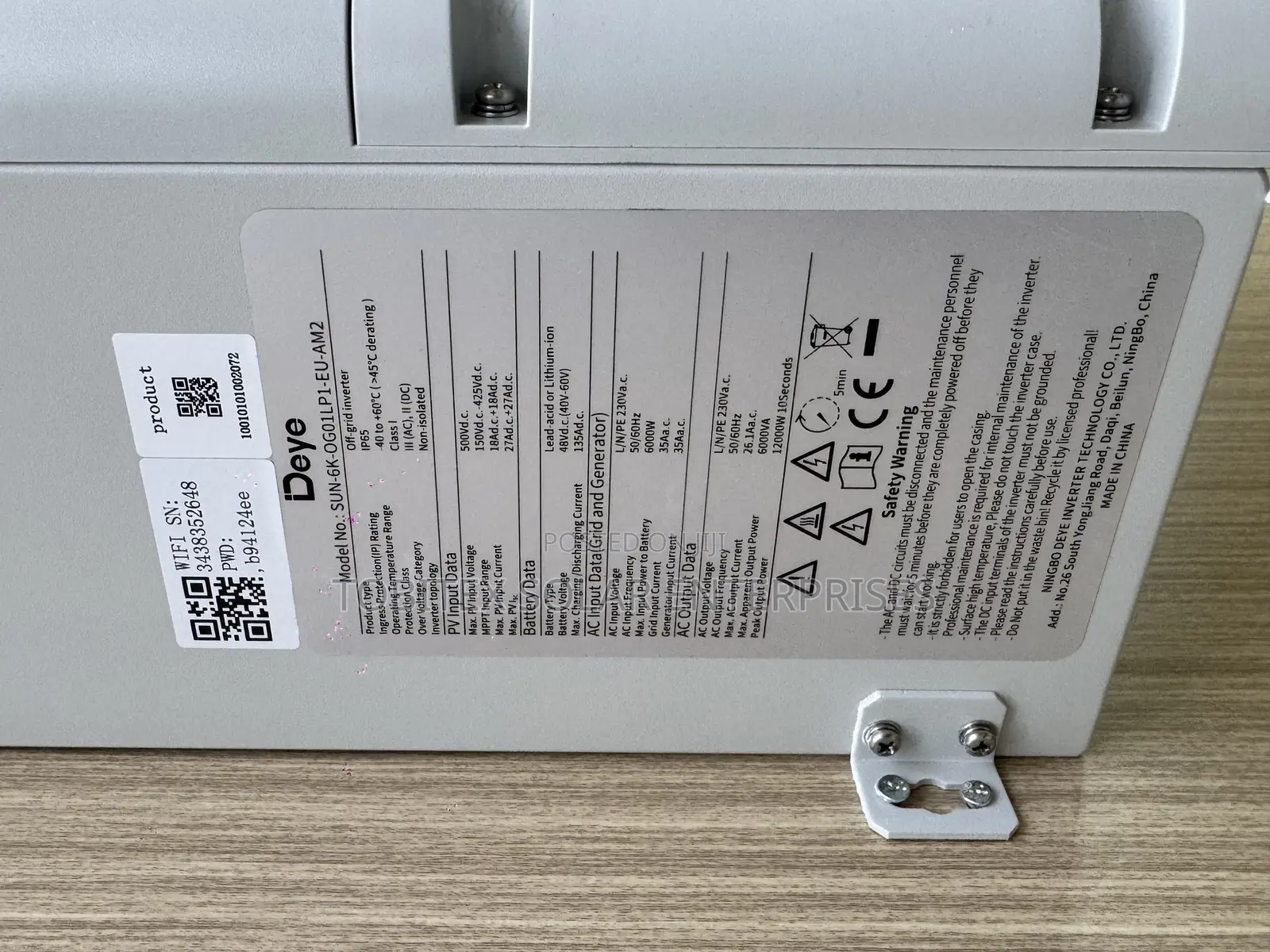 Deye Hybrid Solar Inverter 6kva