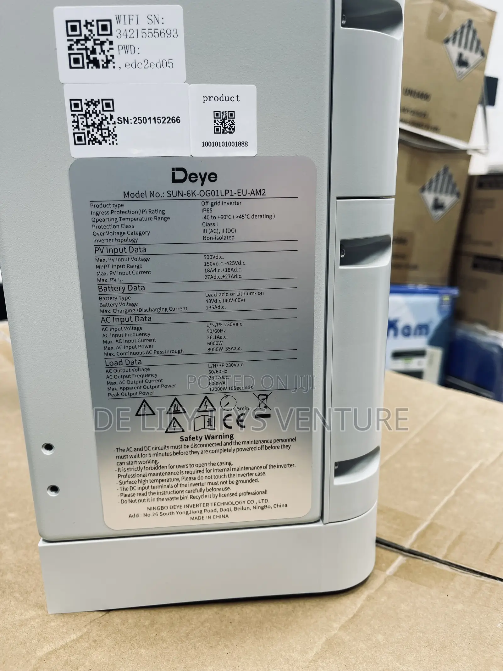 Deye Hybrid Inverter 6kva /48v