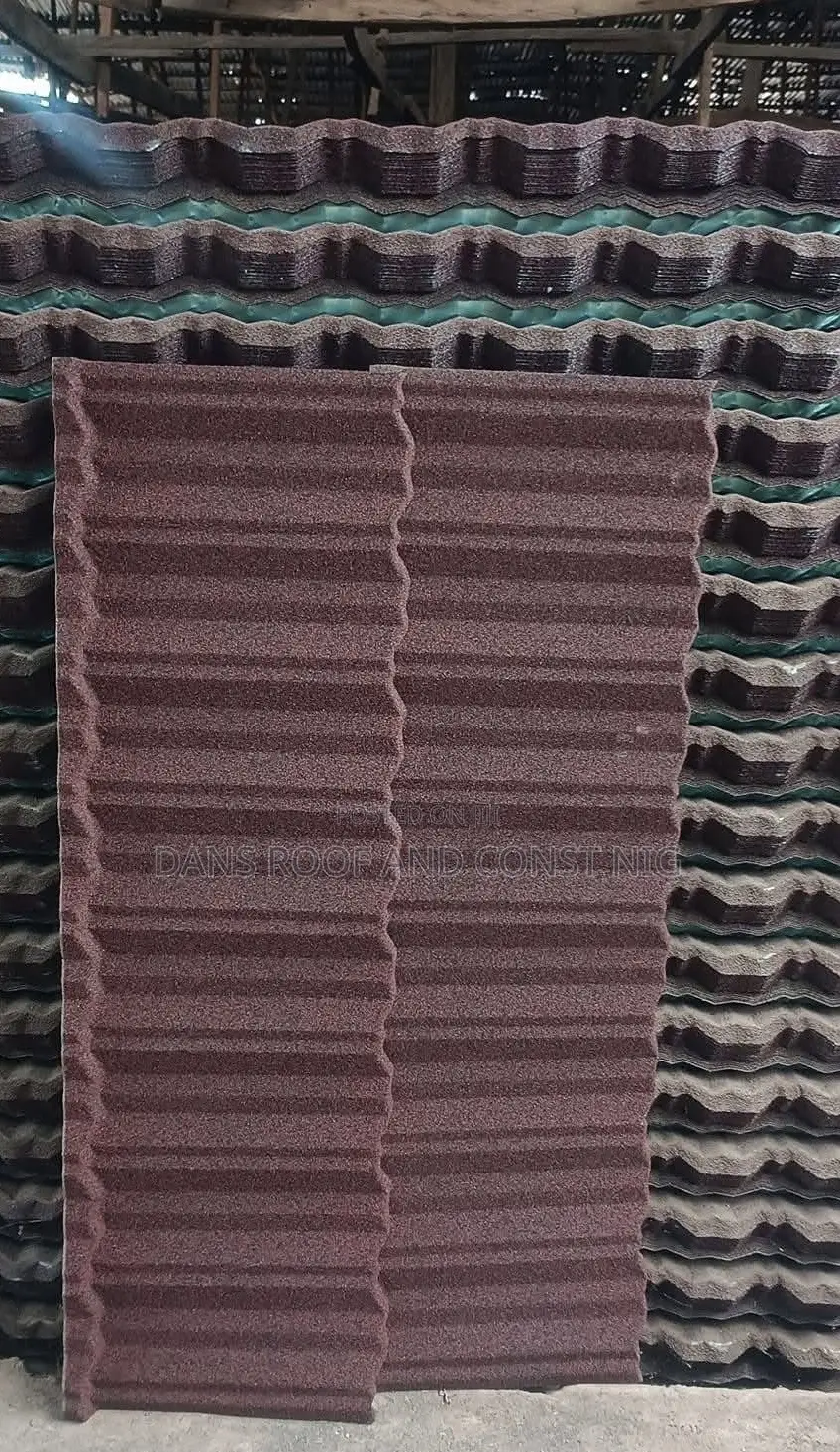 Red Spotted Black Classic Tile