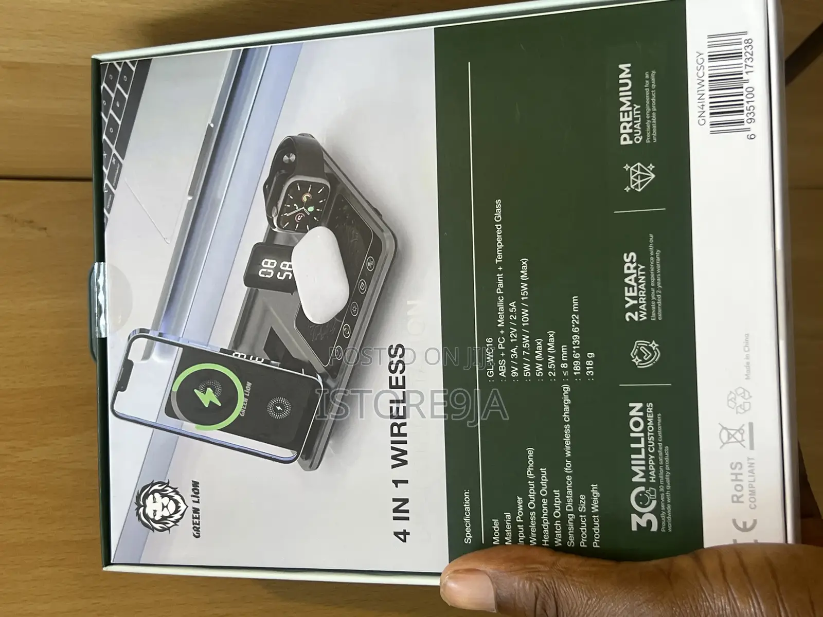 Green Lion 4 in 1 Wireless Charging Station
