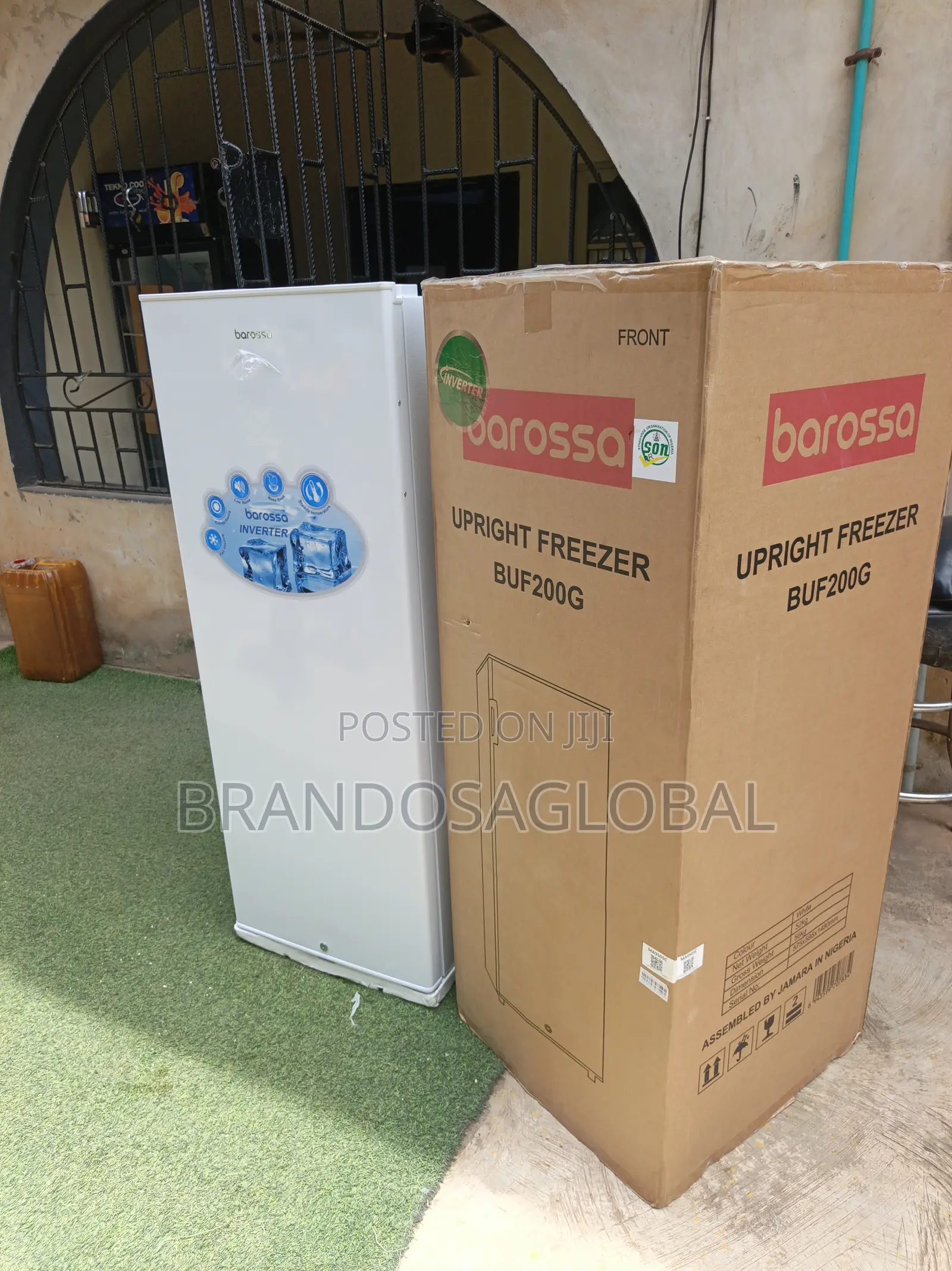 Barossa 200l Upright Freezer [Buf200g] Reliable Reservation Freezer