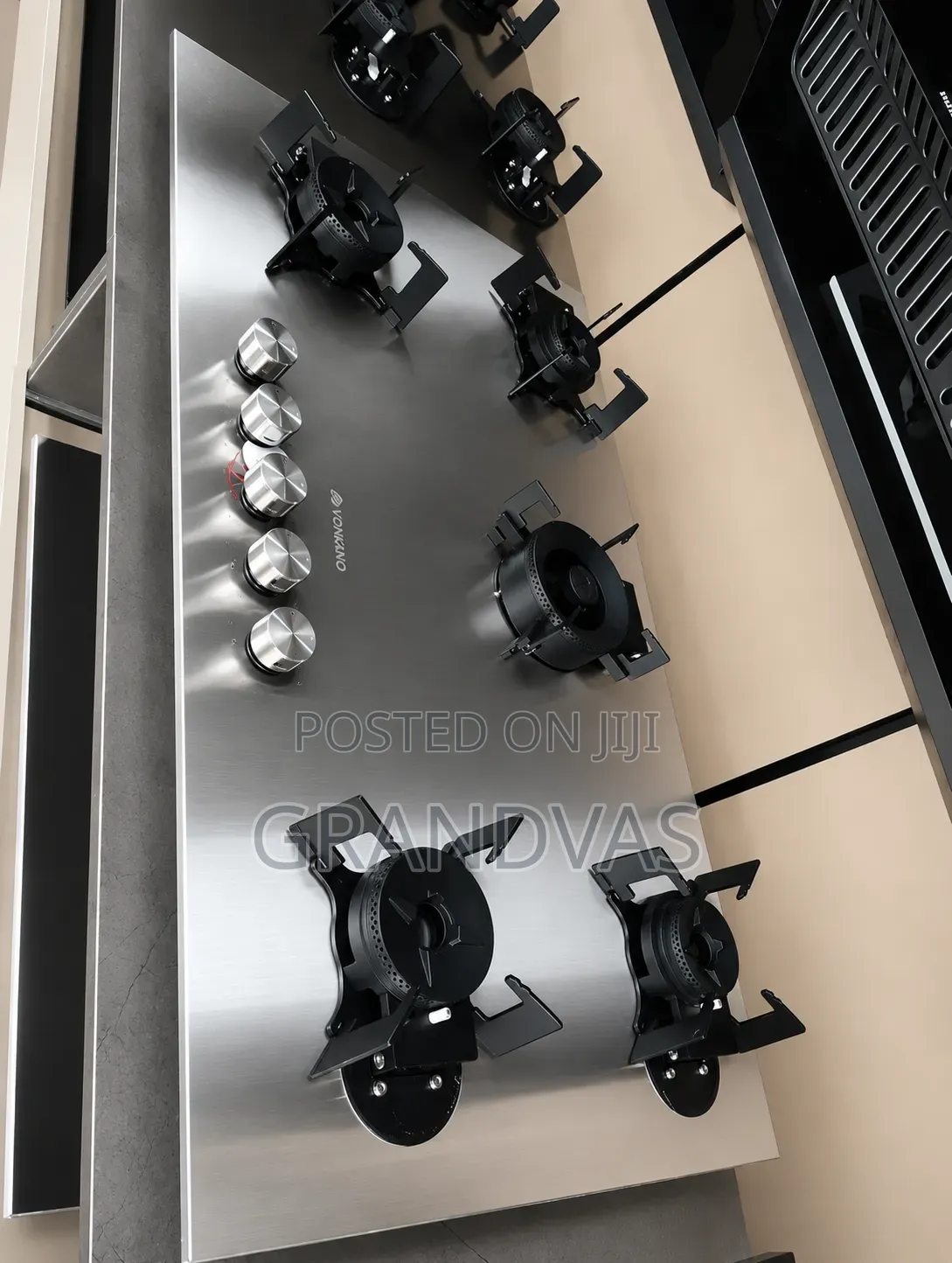 Original Yohako Turkey Design Built-in 5 Burners Flips Up Gas Cooker
