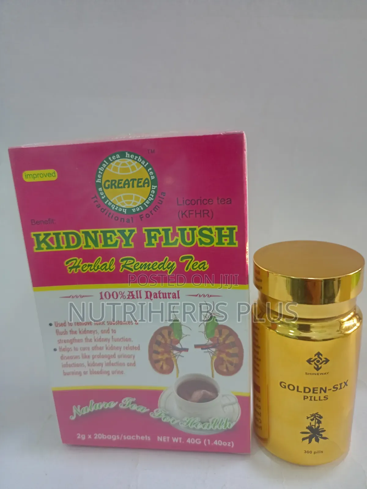 Greatea Kidney Flush Herbal Remedy Tea:Cure Kidney Related Disease