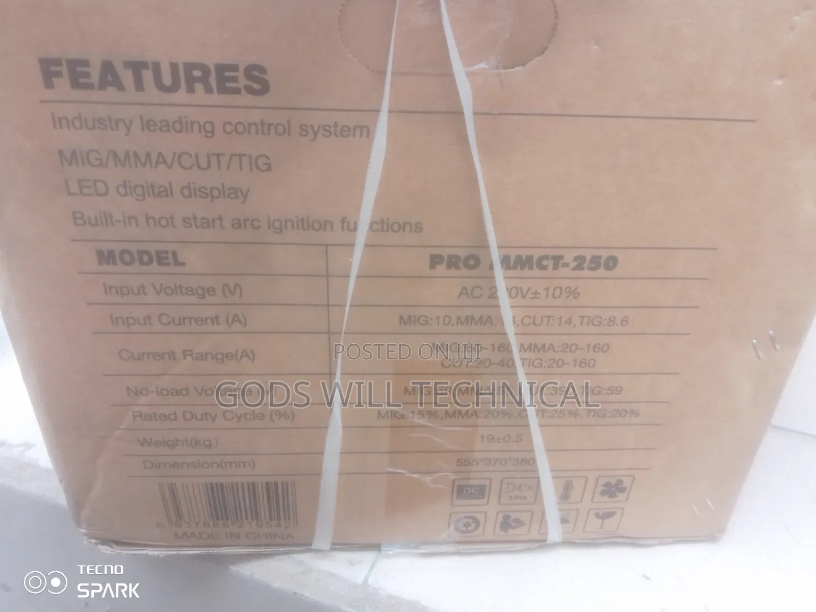 Edon Mig/Mma/Cut/Tig Multipurpose Welding Machine