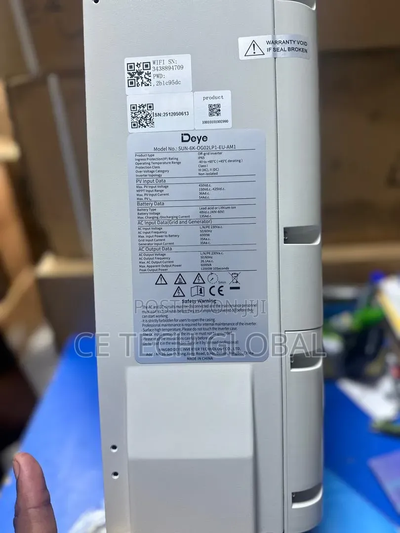 6kva Hybrid Inverter 48v - Deye