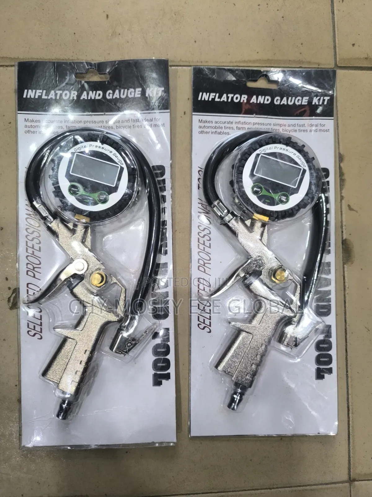 Digital Inflator Tyre Gauge Kit
