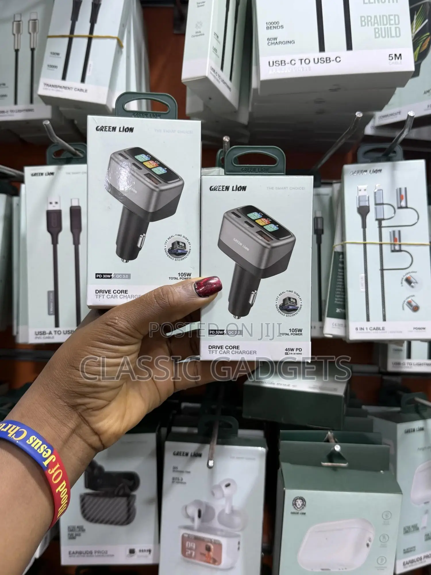 Green Lion Drive Core TFT Car Charger