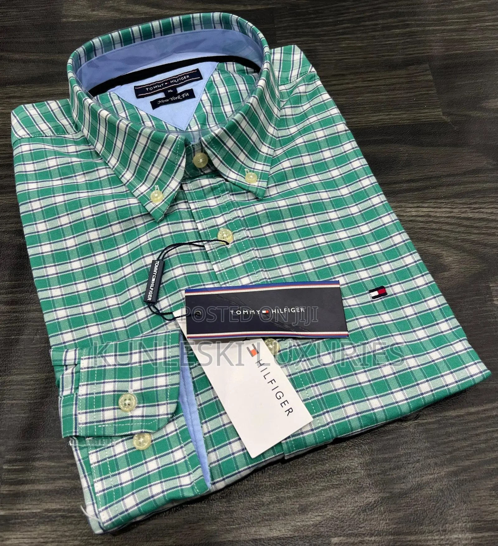 Original Tommy Hilfiger Checkers Men’S Long Sleeve Shirt