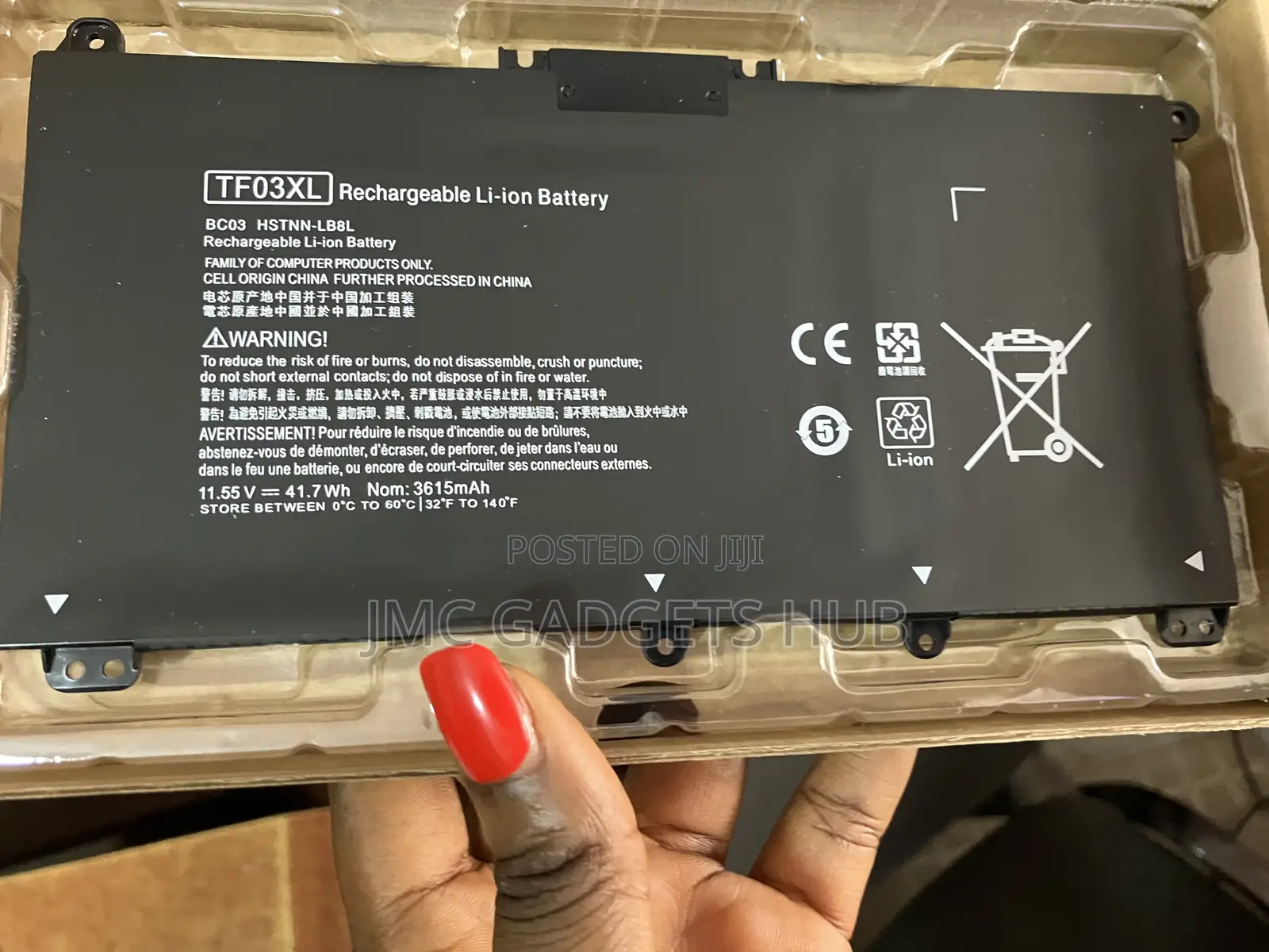 Hp Original Tf03xl Battery