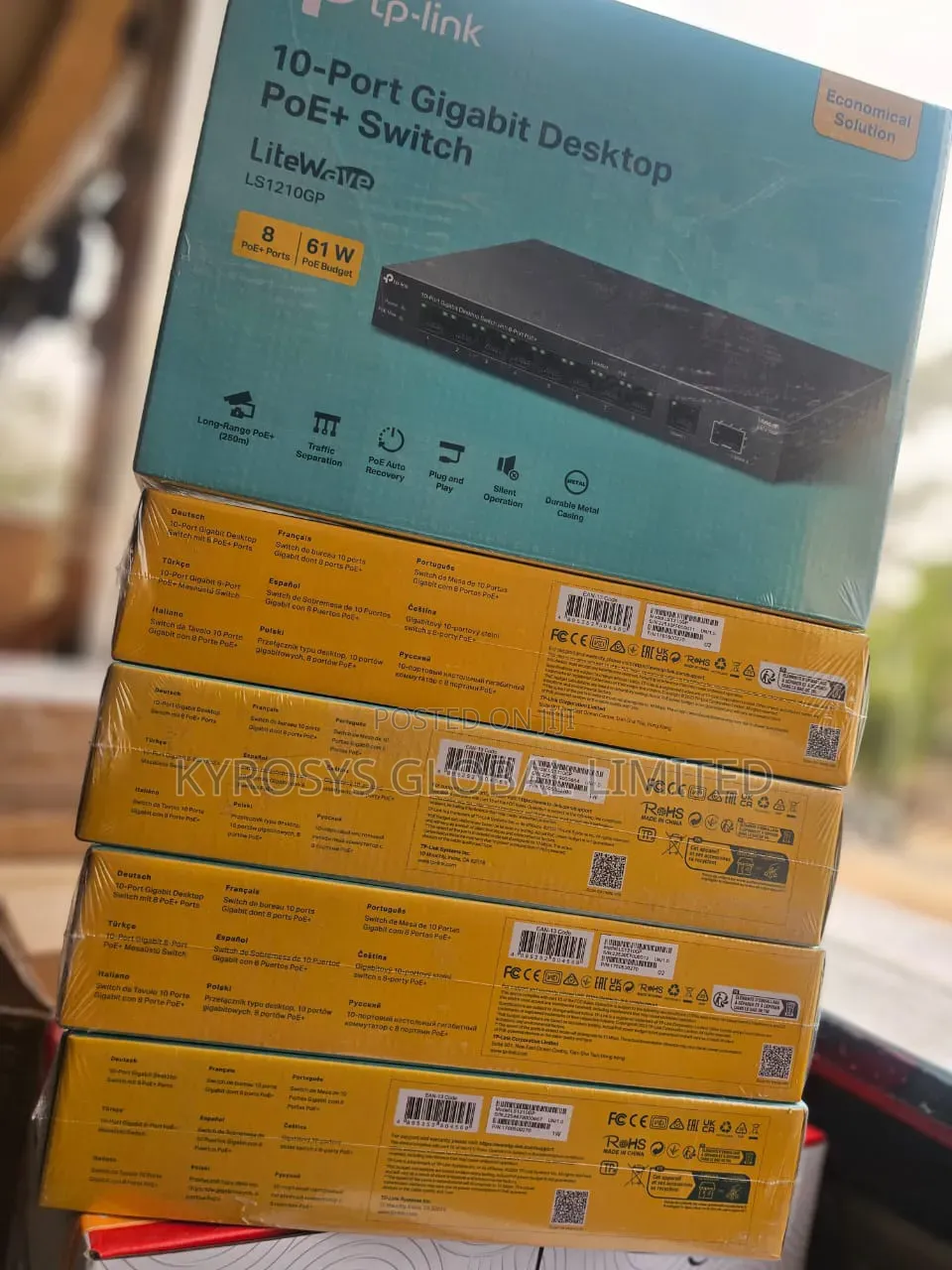 Tplink 10port 8port Gigabit Poe Switch