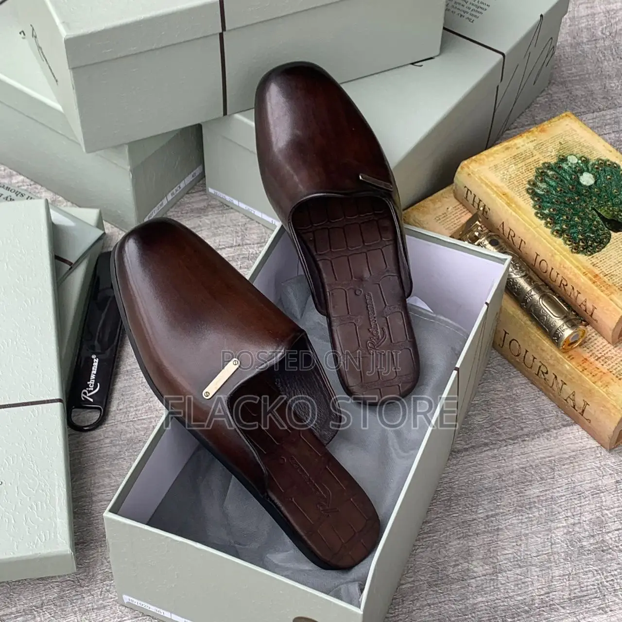 Original Richwanaz Italian Leather Mules